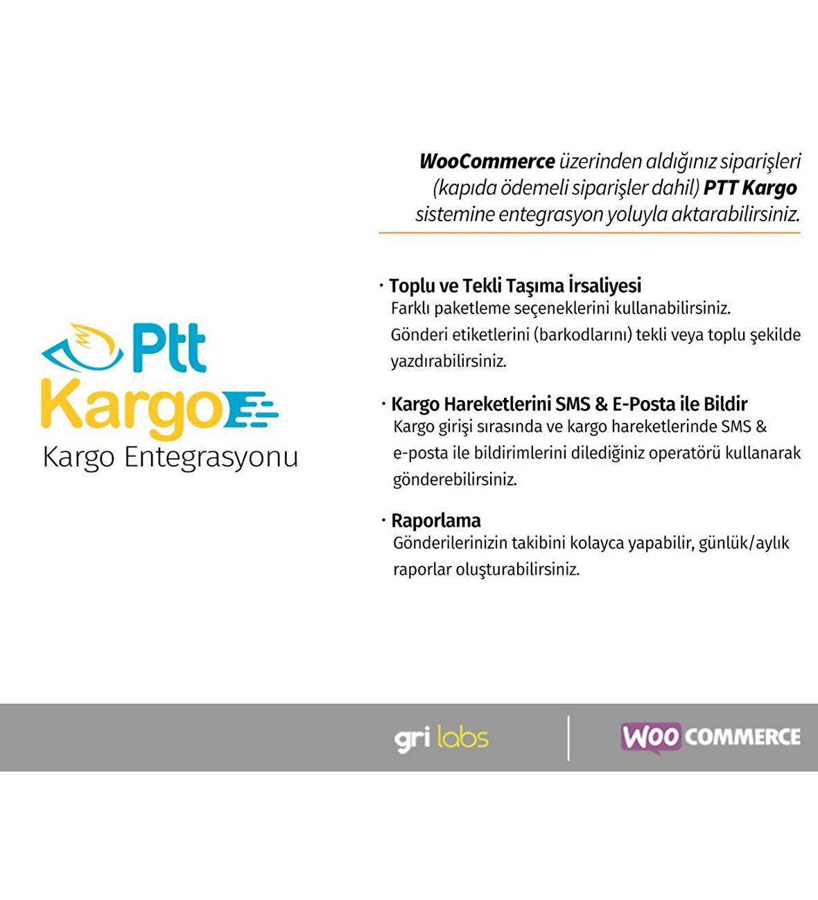 PTT Kargo WooCommerce Entegrasyon Eklentisi