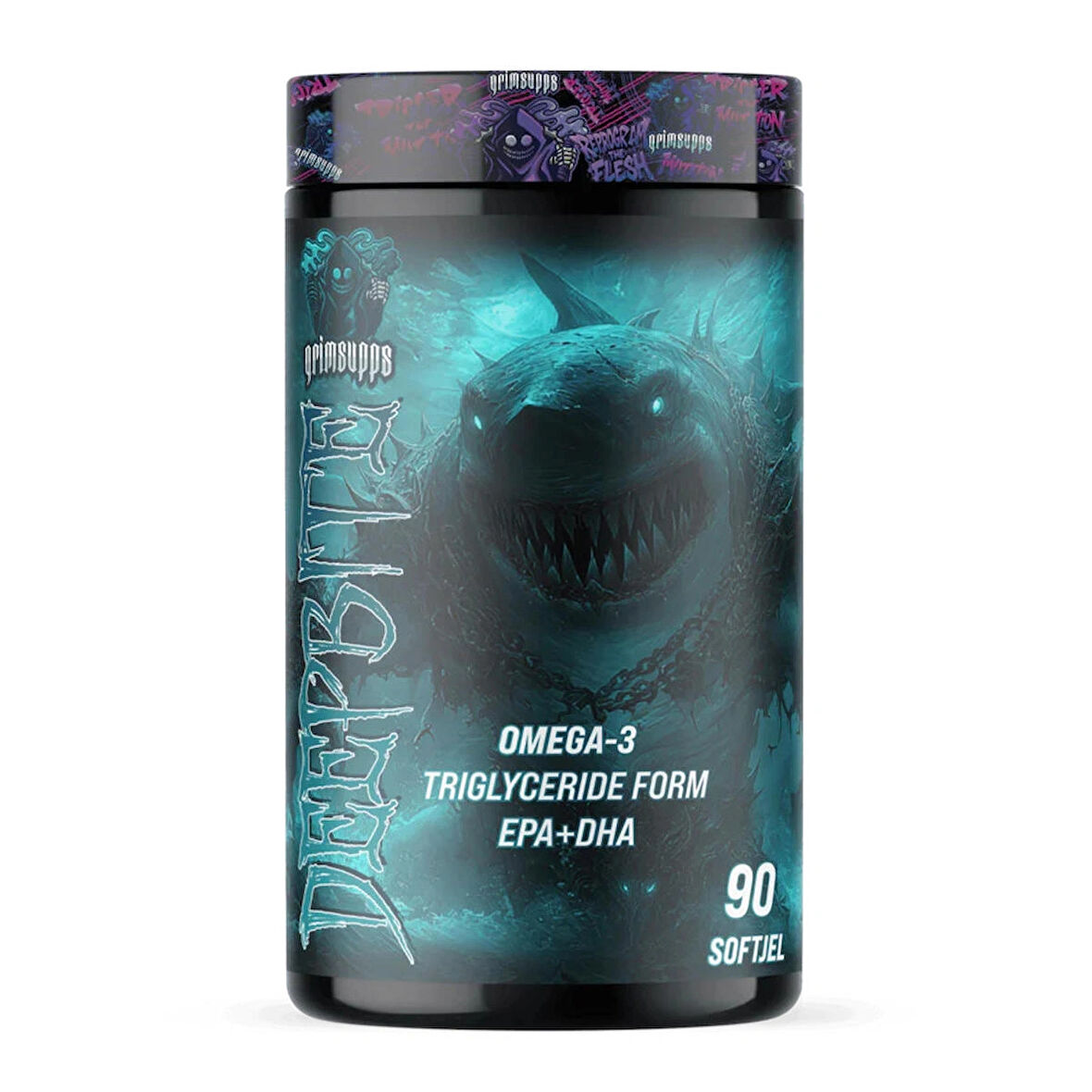 Grimlabs DEEPBITE TRIGLYCERİDE OMEGA-3 BALIK YAĞI 1000mg EPA DHA 90 Soft Jel