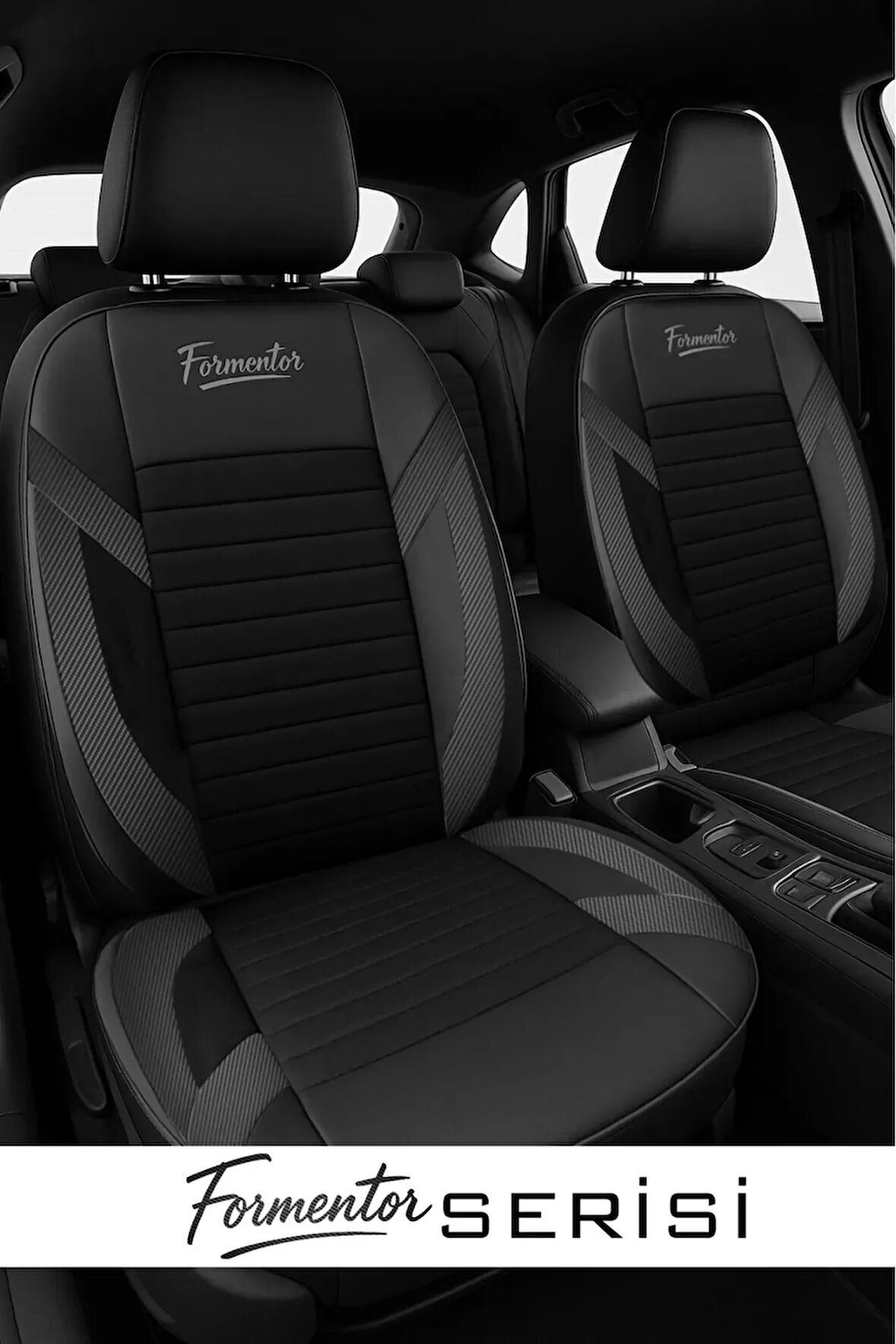Ford Edge I (facelift 2011) 3.5 V6 (288 Hp) Awd 2011 UYUMLU FORMENTOR SERİSİ TAM SET TAY TÜYÜ OTO KILIF SİYAH