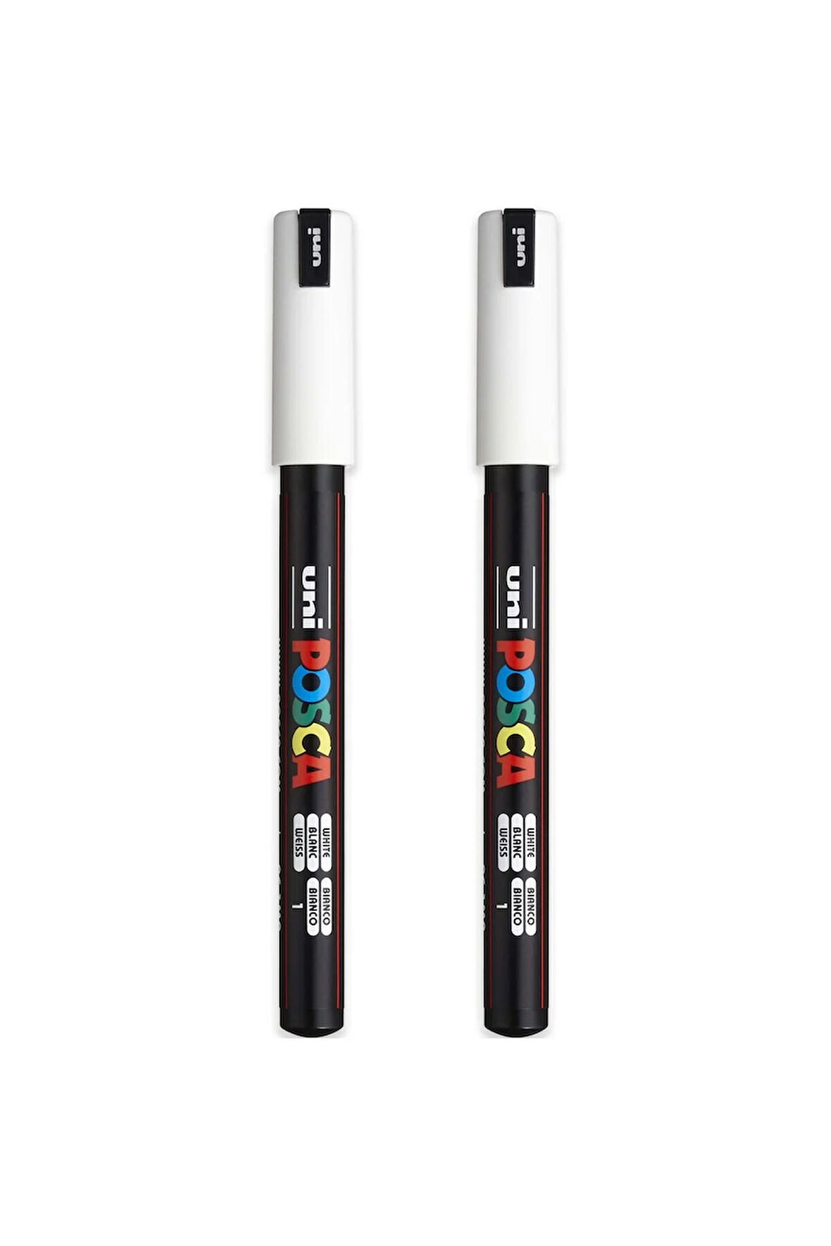 Posca PC-1M Boya Sanatı Markör Kalemi Beyaz (2 Adet)