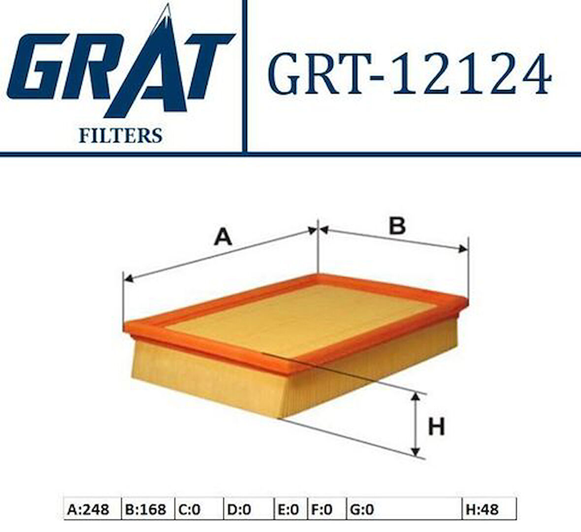 Grat 12124 Hava Filtresi P307 2.0 Hdı