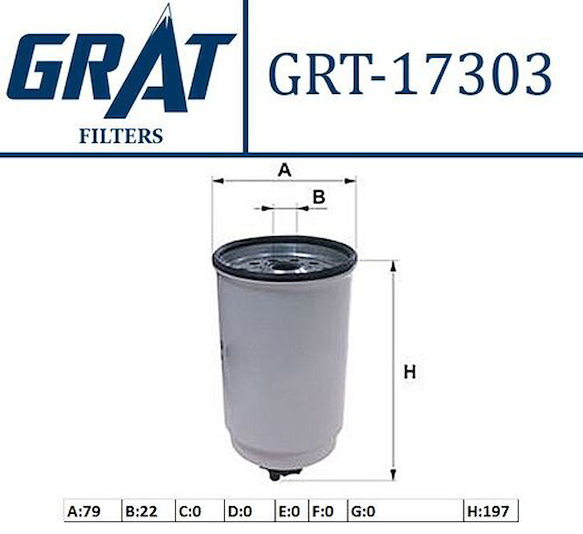 Grat 17303 Mazot Filtresi Transıt V347 06>