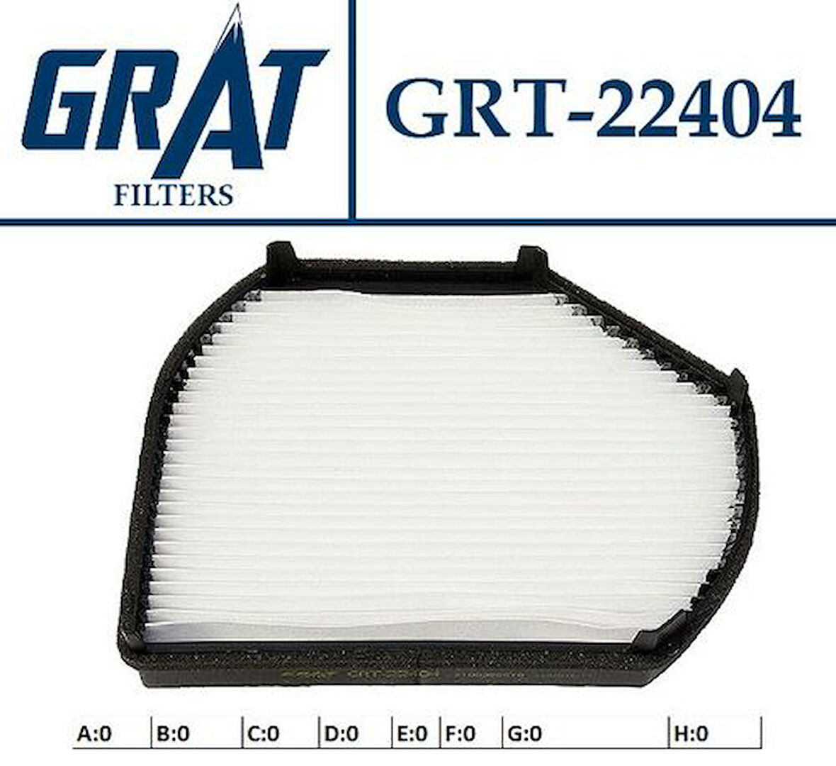 Grat 22404 Kabin Filtresi C-Seri W202-E-Seri W209 2028300318