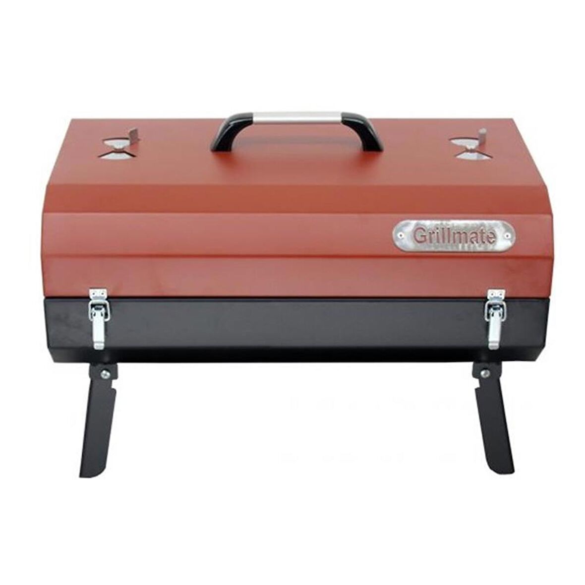 Grillmate Voyager Kilitli Portatif Barbekü Mangal-Kırmızı