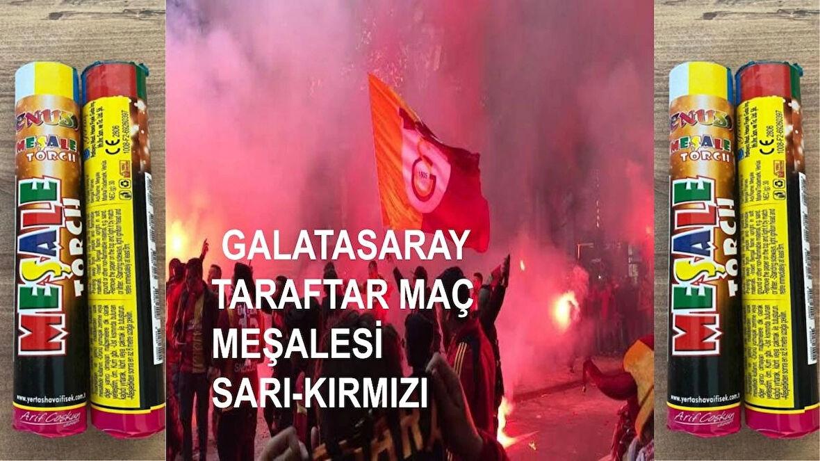 GALATASARAY TARAFTAR MEŞALESİ (SARI KIRMIZI)