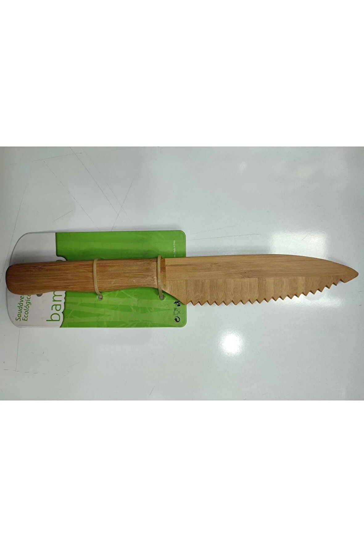 %100 Bambu Çok Amaçlı Bıçak-tırtıklı Keskin Dekoratif Ekmek Bıçağı