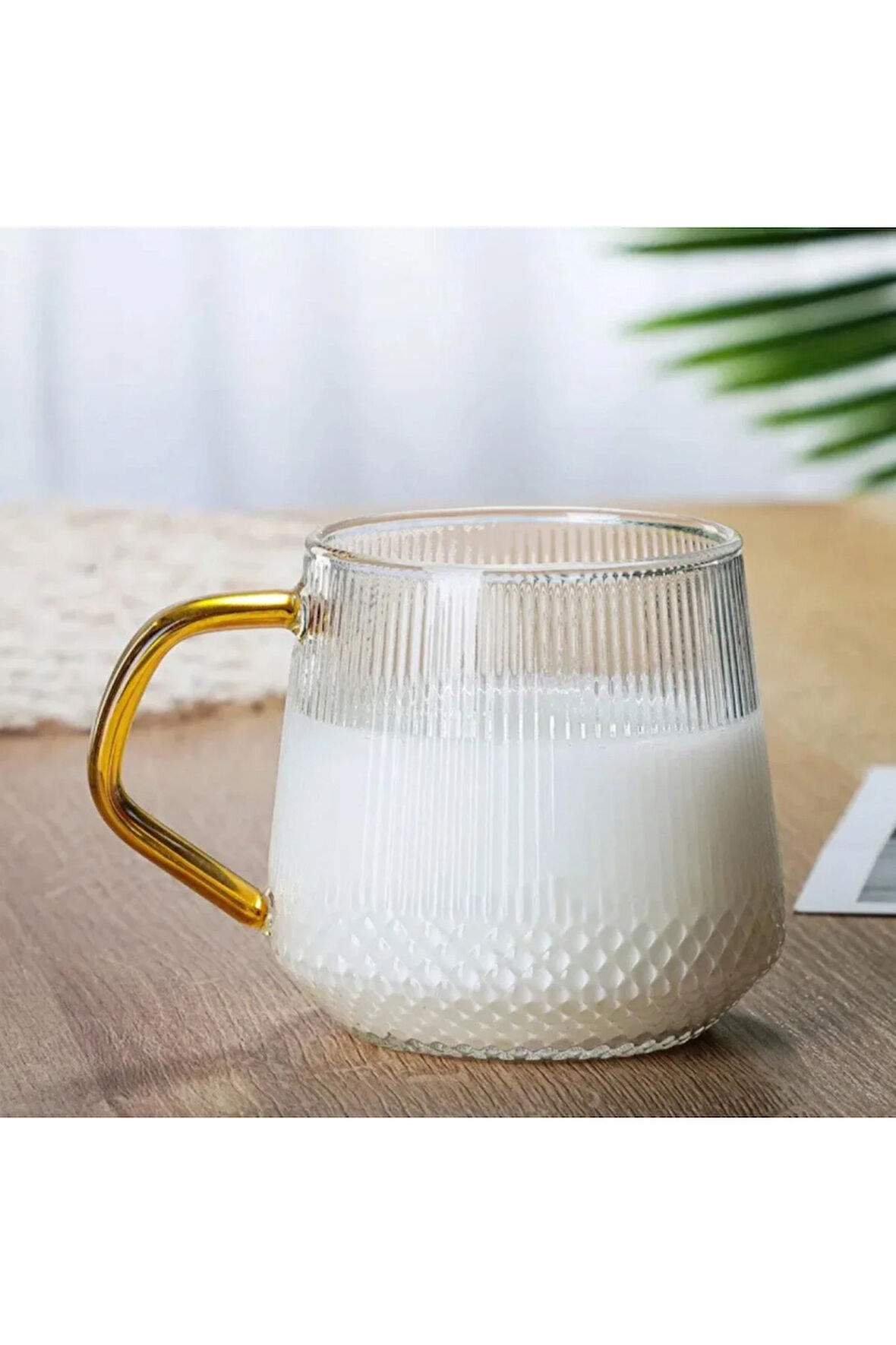 Modern Altın Kulplu Kahve & Çay Bardağı 350 Ml