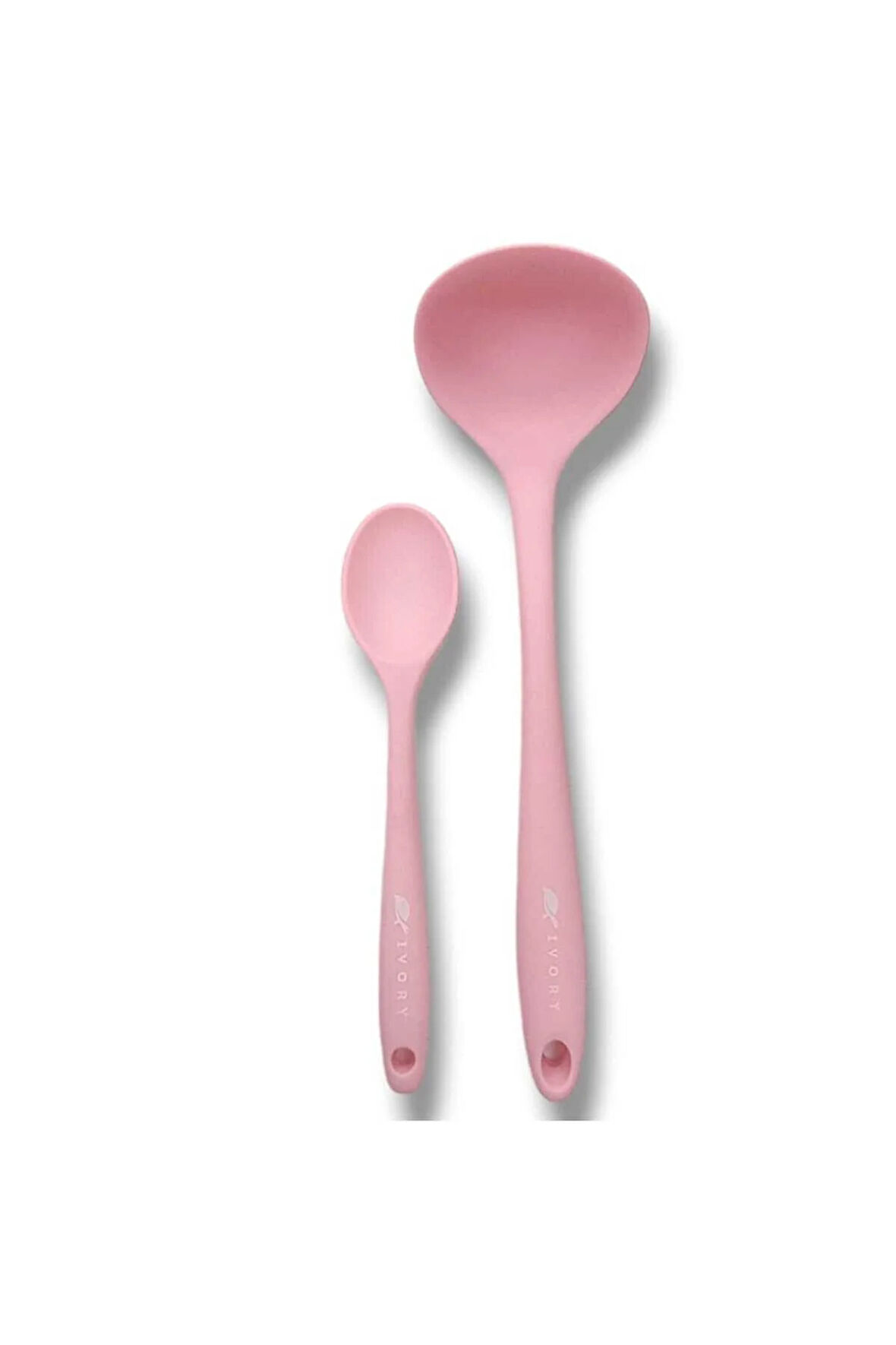 2'Lİ SİLİKON SET  1 adet kepçe 1 adet silikon kaşık(27.5cm)