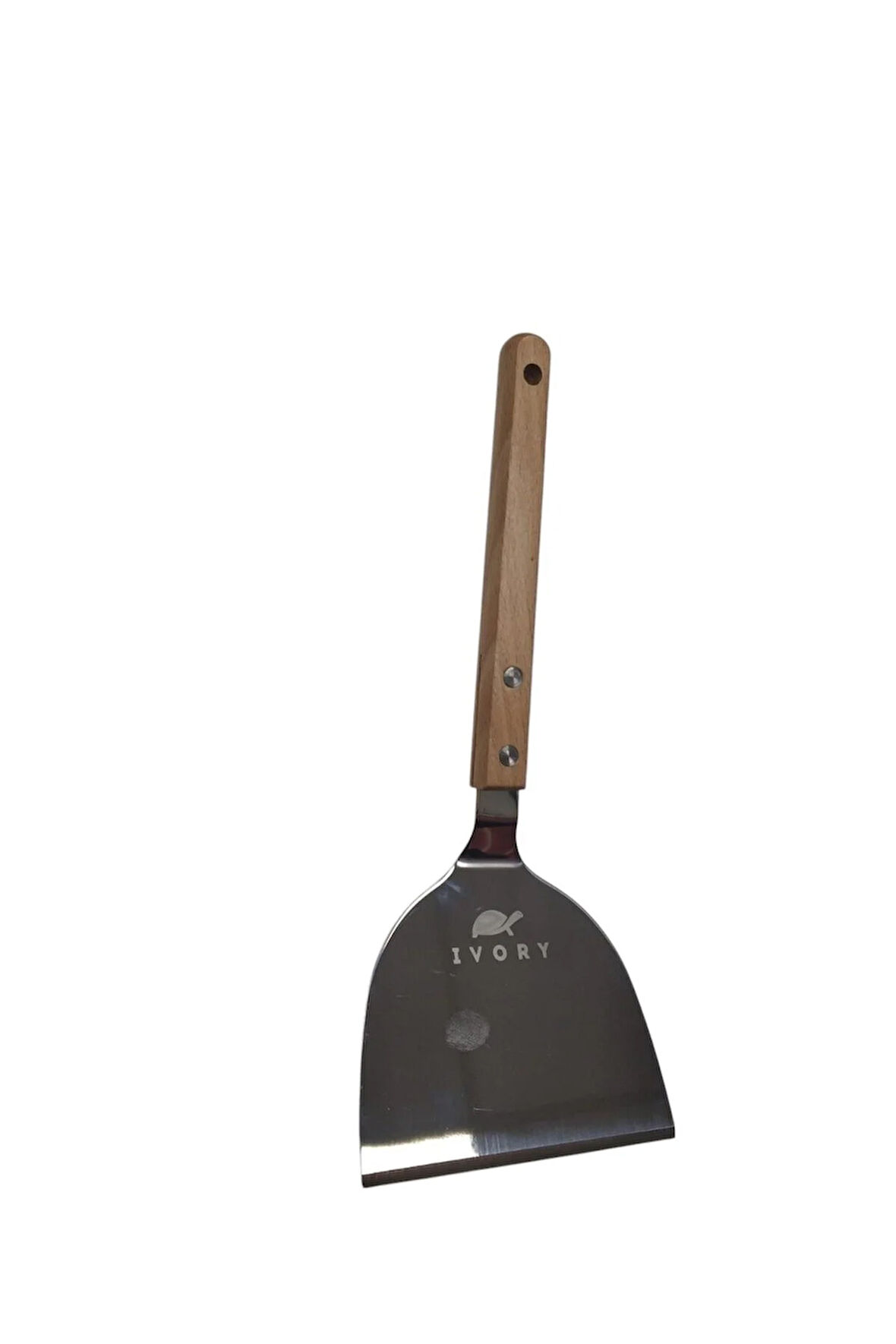 Kaliteli Çelik Bambu Saplı Large Pasta Spatulası-Tatlı Spatulası