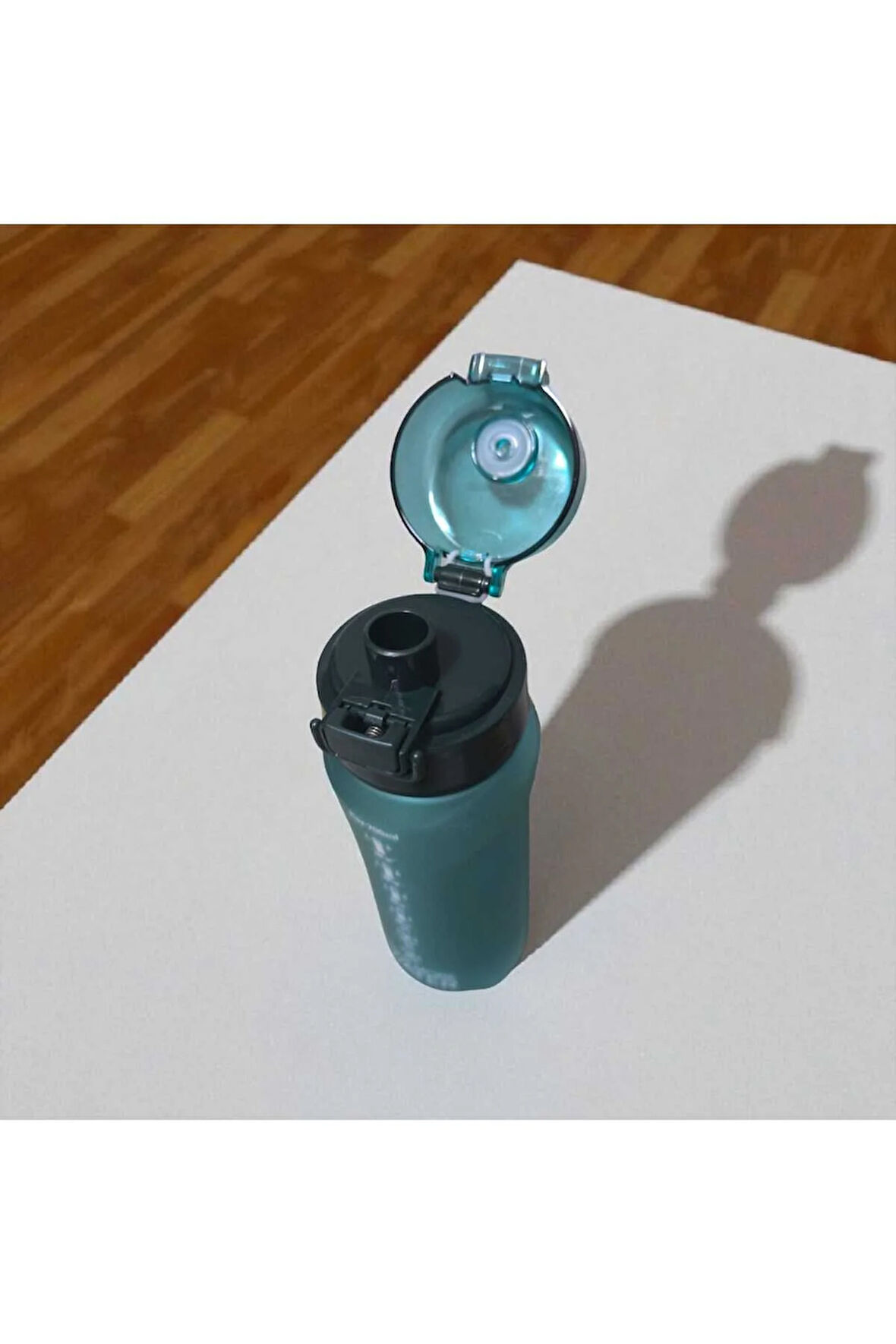 Venedik PİPETLİ 700 ml Su Matarası, Motivasyon Su Şişesi Sızdırmaz kapak elcik ip model