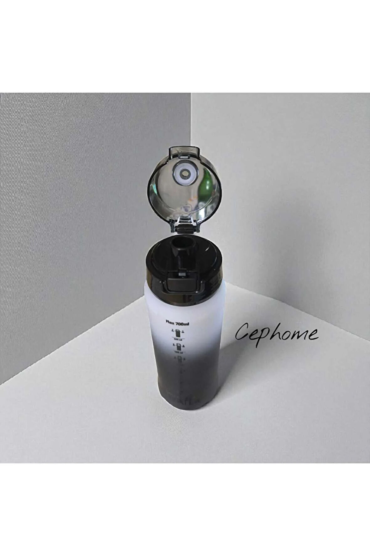 PARADİSE Çift Renkli 700 ml Sızdırmaz pipetsiz ip tutmaçlı Büyük Model Su Şişesi