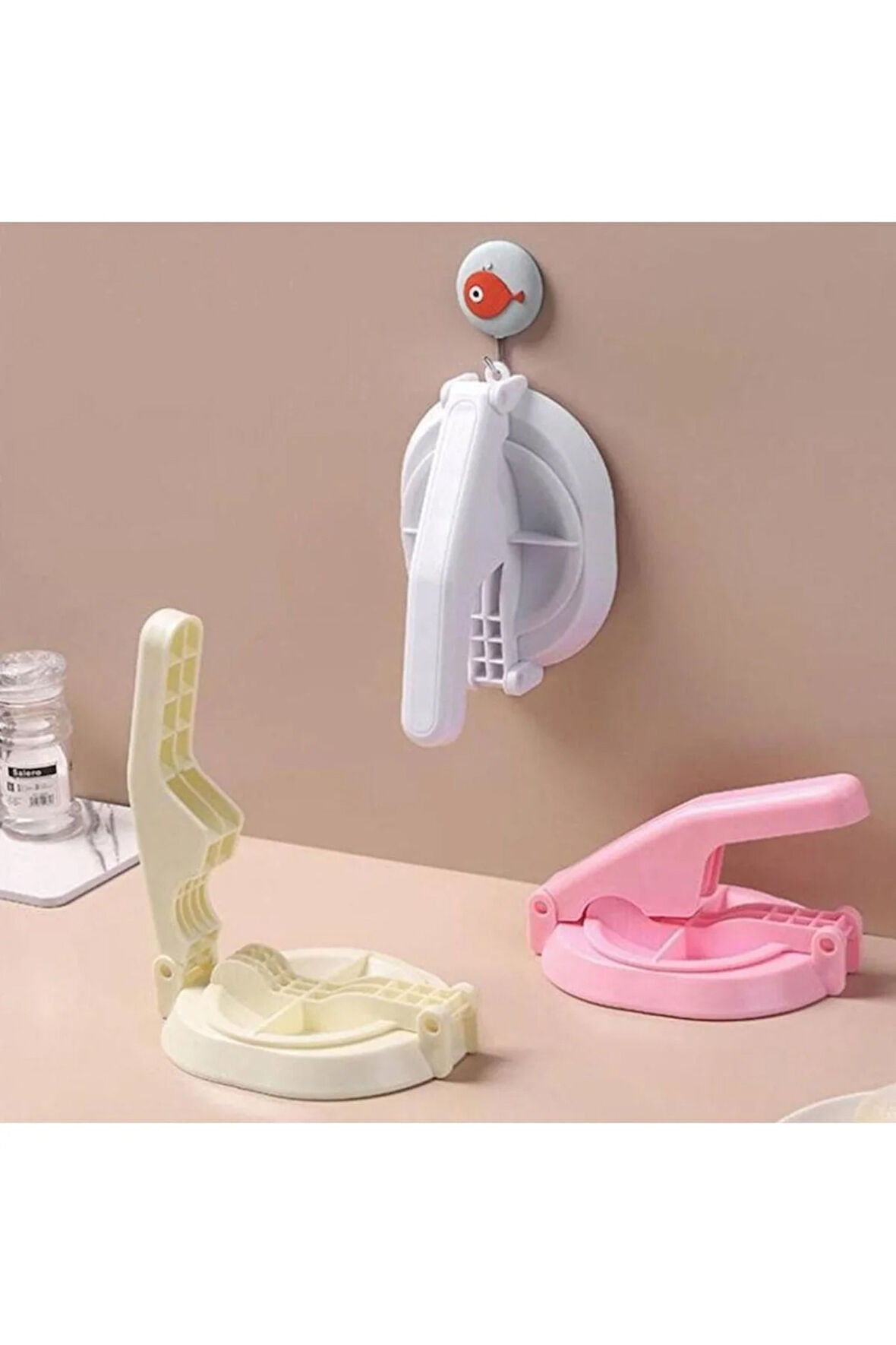 Plastik Hamur Kesme Ve Köfte Kalıp Makinası- Krem Rengi