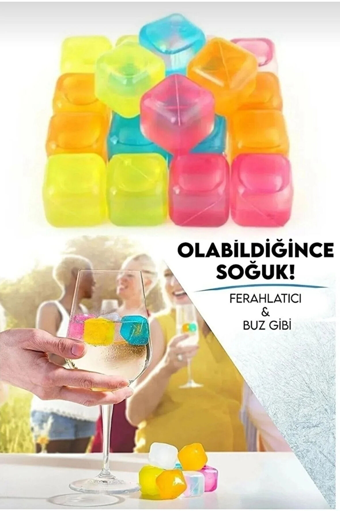 20'li Renkli Buz Küpü