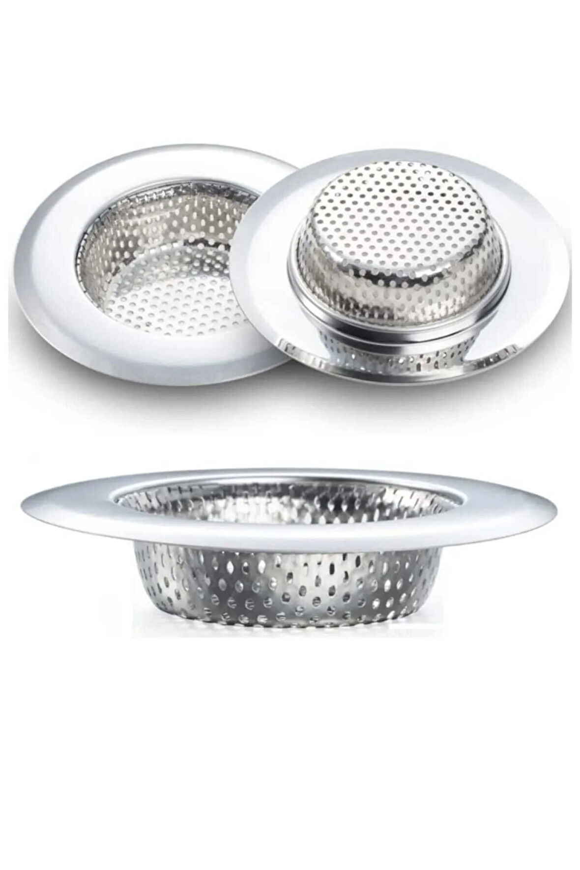 Çelik lavabo süzgeci (11,5 cm) Çelik 1 Parça