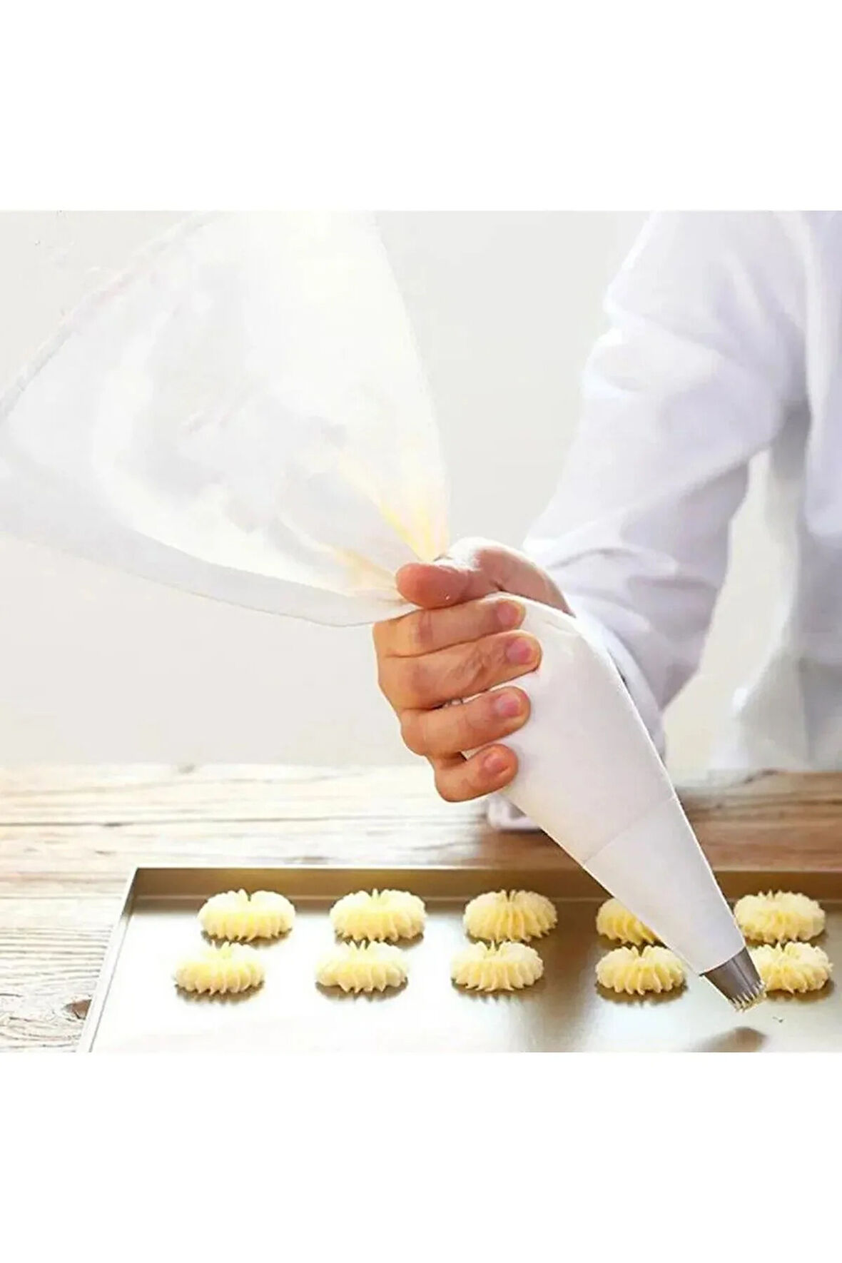 Bez yıkanabilir krema torbası