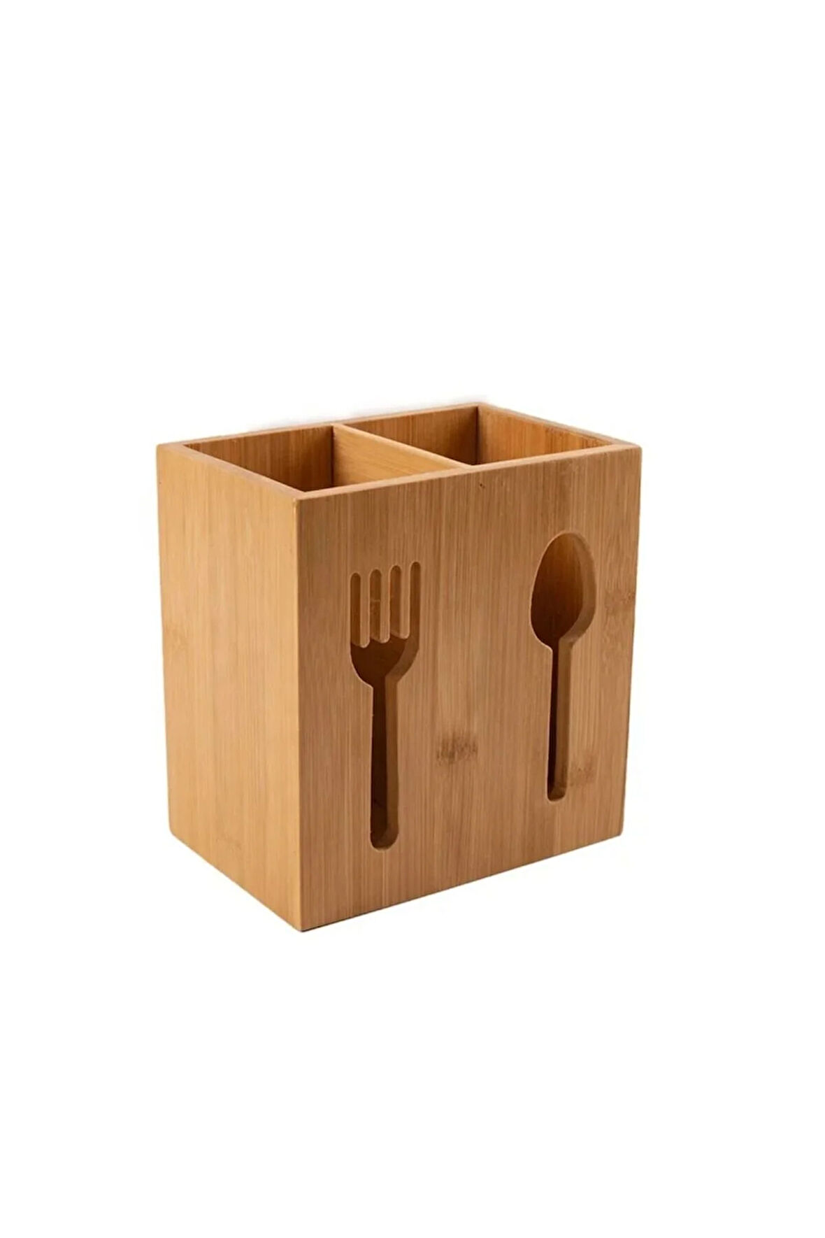 Kaliteli Lüx Bambu Çatal Kaşık Bıçaklık 2 Li Set