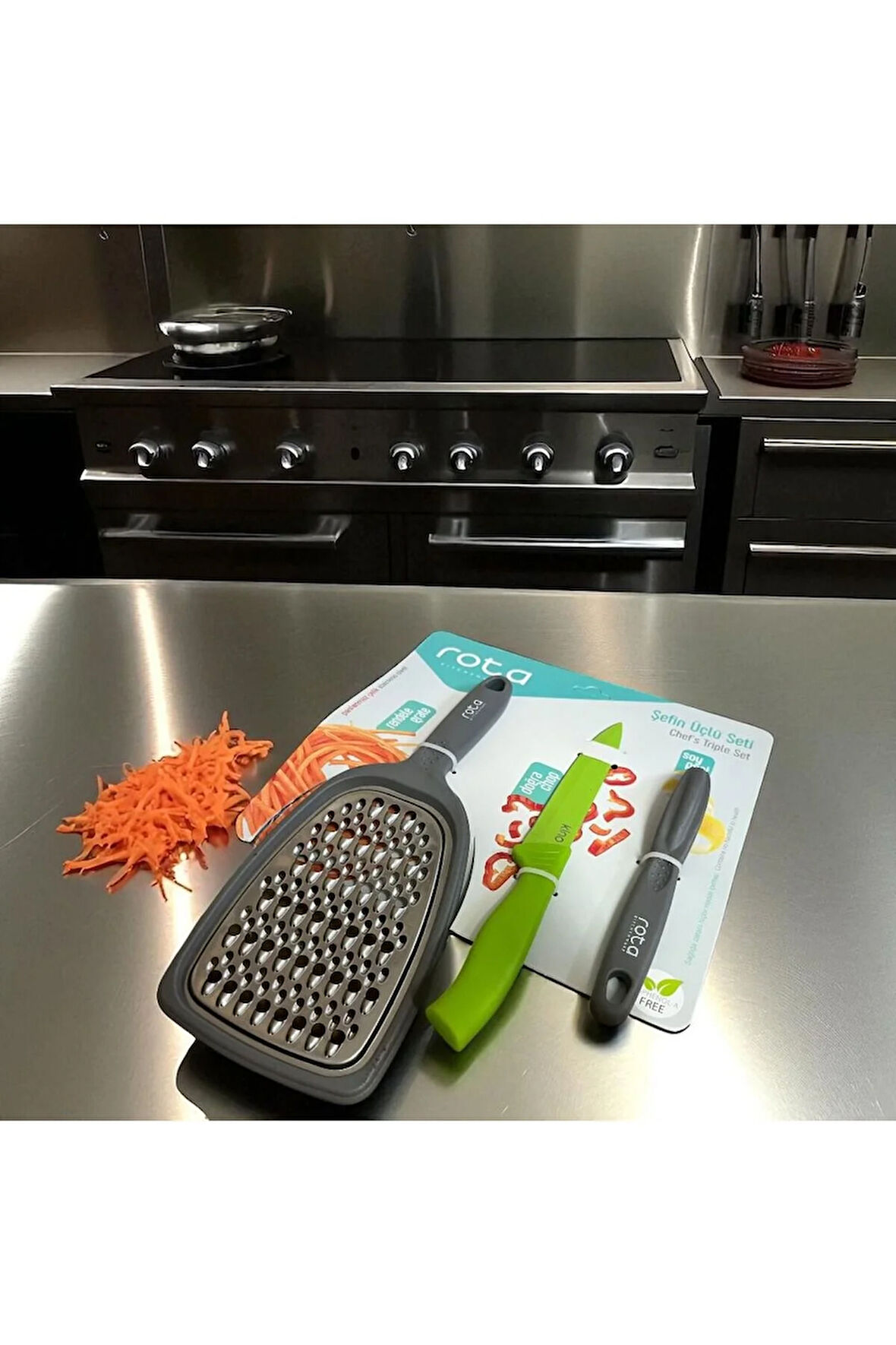 ChefMaster 3’lü Rende & Bıçak & Soyacak seti