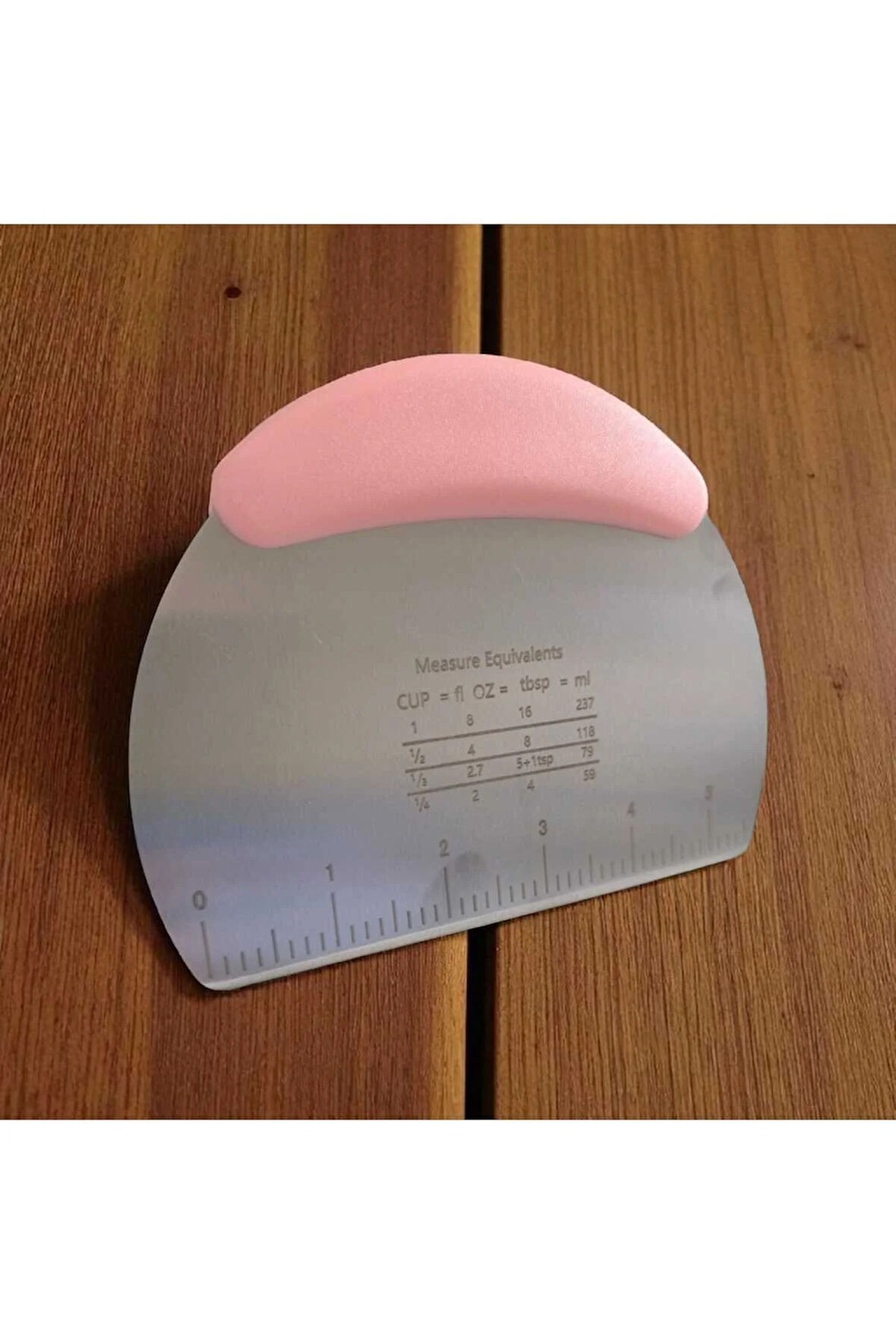 plastik saplı hamur şekillendirici kesme ve kazıyıcı şık tasarım ölçülü 14.5 cm