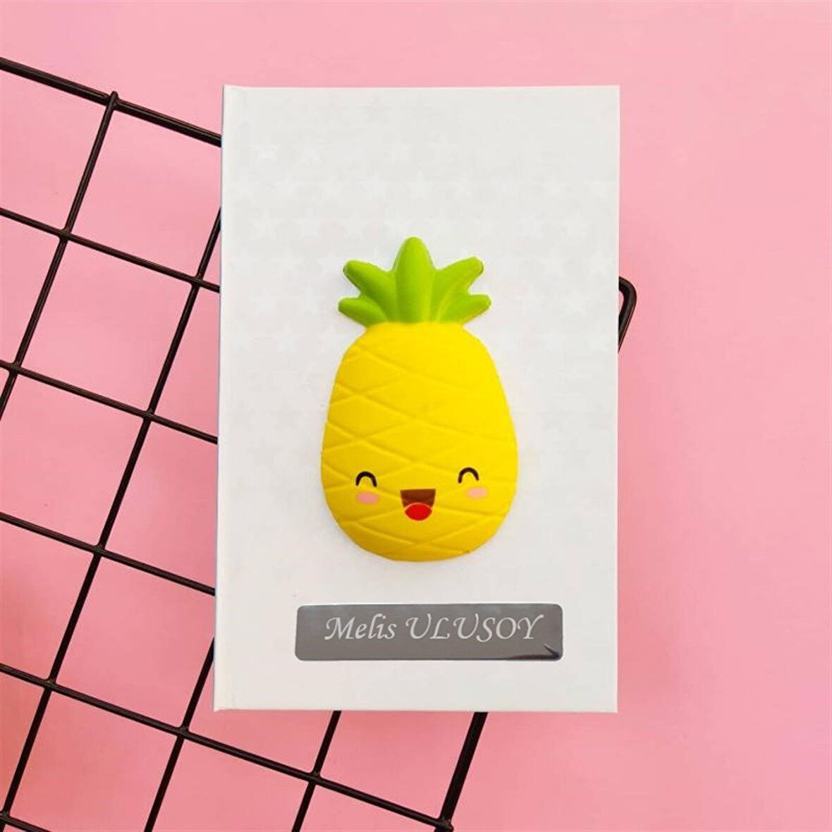 Kişiye Özel Sevimli Ananas Squishy Defter