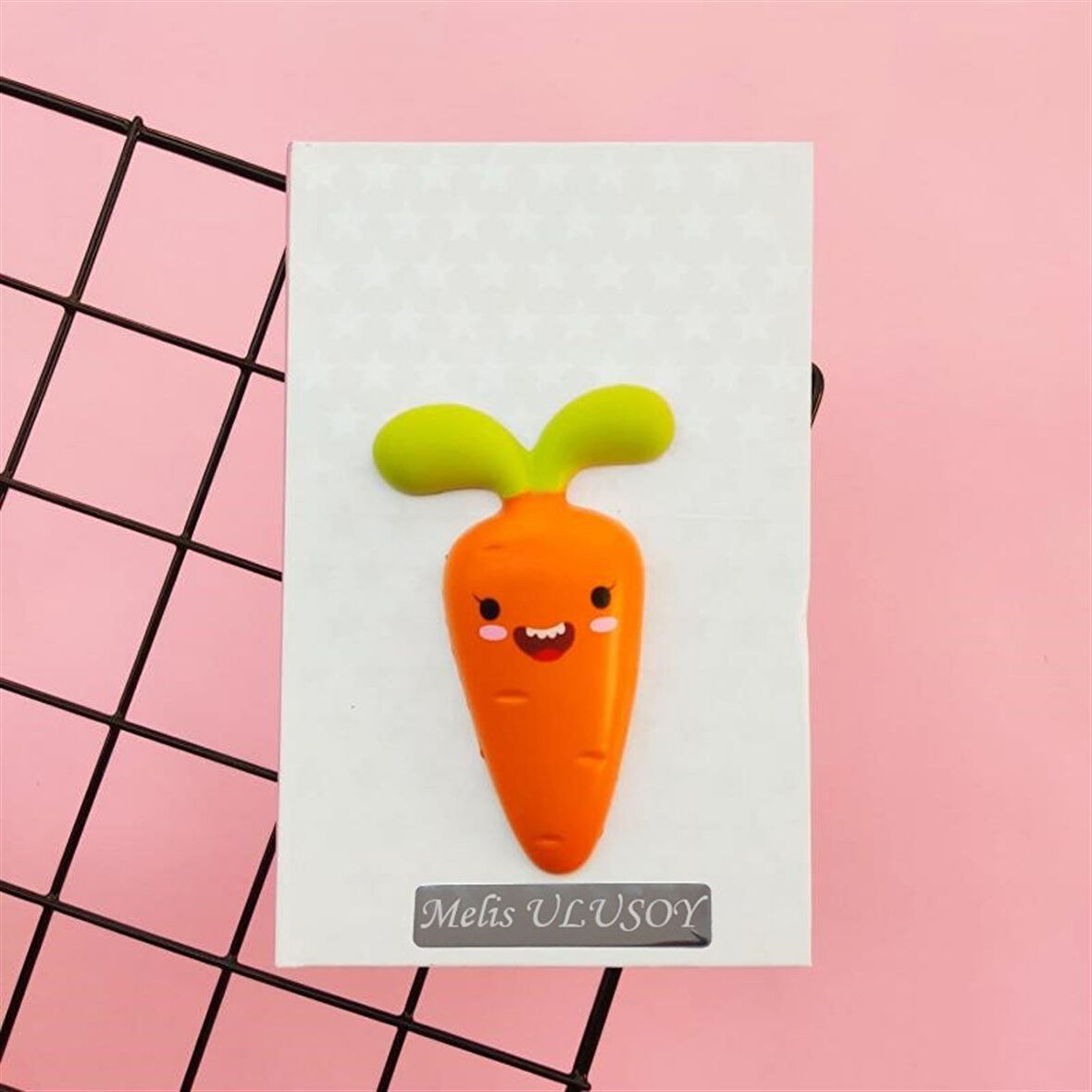 Kişiye Özel Sevimli Havuç Squishy Defter