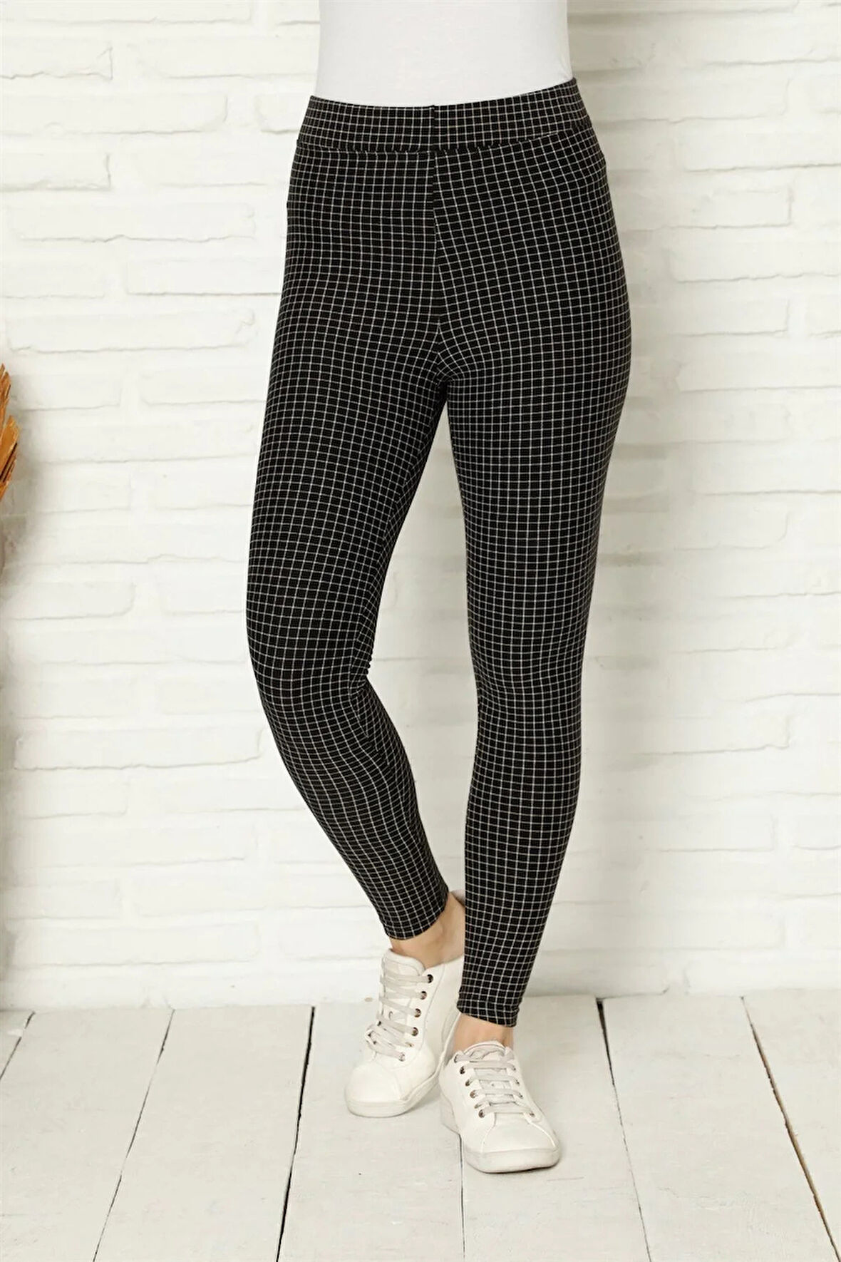 Moda Penye Likralı Tayt Siyah