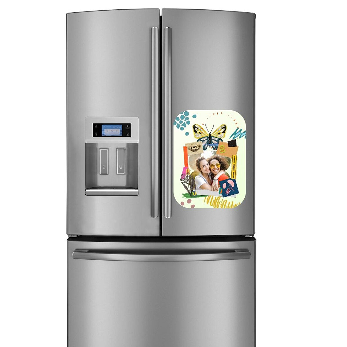 Arkadaşlara Özel Fotoğraflı Buzdolabı Magneti 20 x 15 cm 1 Adet