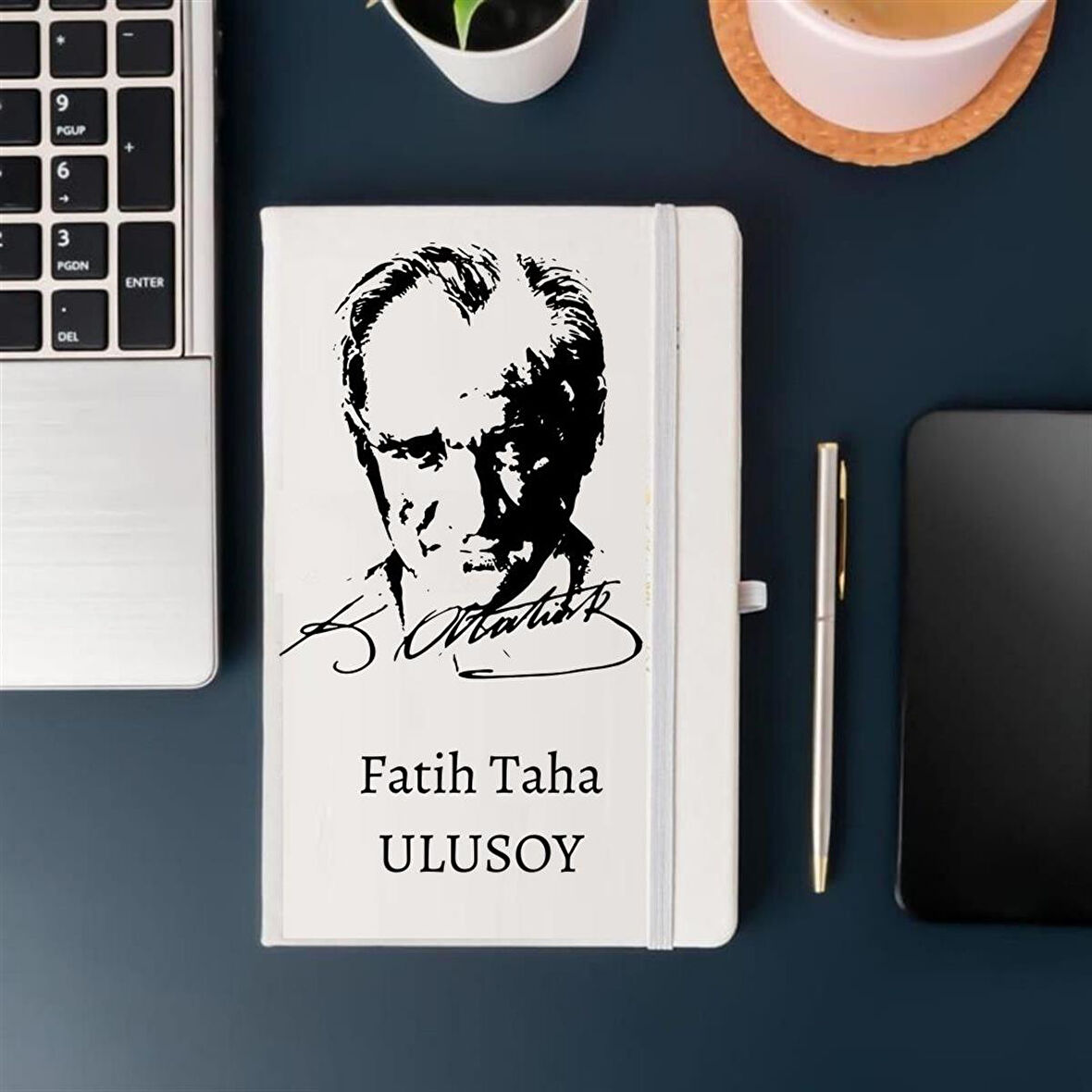 Kişiye Özel Atatürk Süliet Tasarımlı Defter