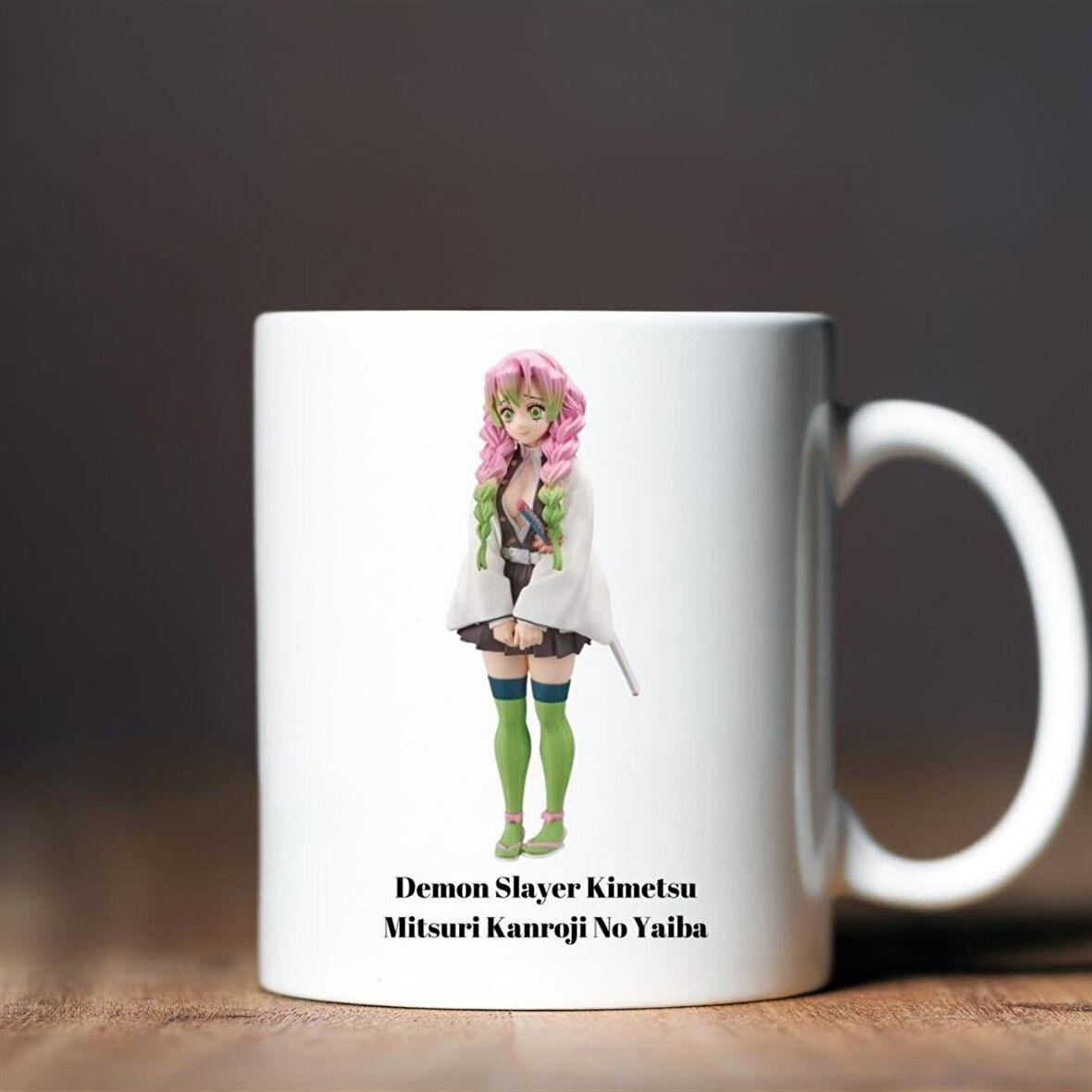 Demon Slayer Kimetsu Mitsuri Kanroji No Yaiba Tasarımlı Kupa Bardak