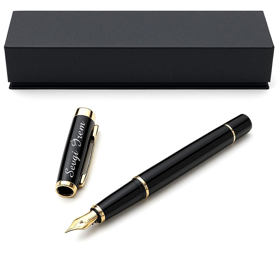 Kişiye Özel İsim Yazılı Premium Dolma Kalem – Şık Hediye Kutulu