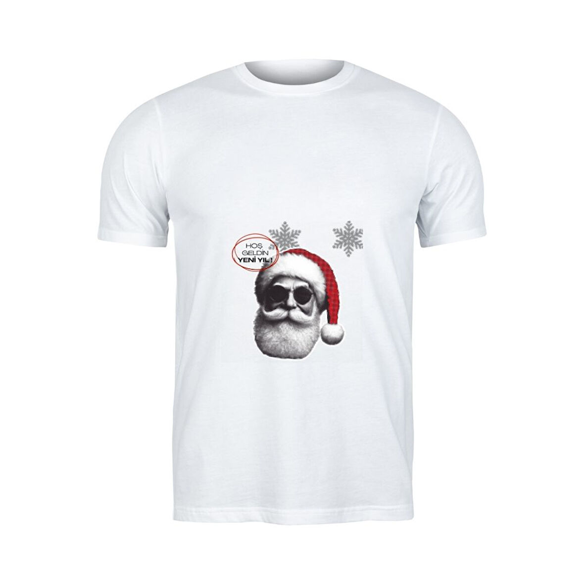 Hoş Geldin Yeni Yıl Tasarımlı Tişört – Yılbaşı Temalı Kişiye Özel Hediye Tişört