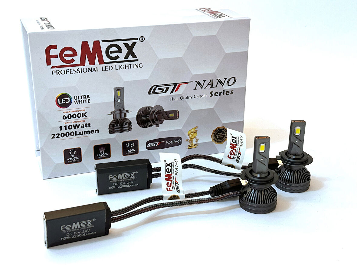 Hyundai Tucson Led Xenon Kısa Far Ampulu FEMEX GT NANO PRO CSP LEXTAR H7