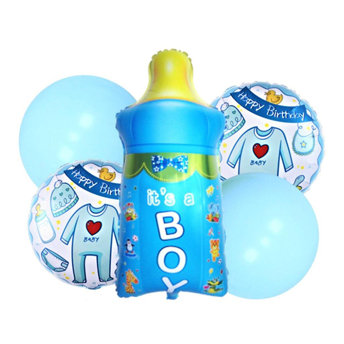 İyiki Doğdun Biberon 5 li Set Folyo Balon