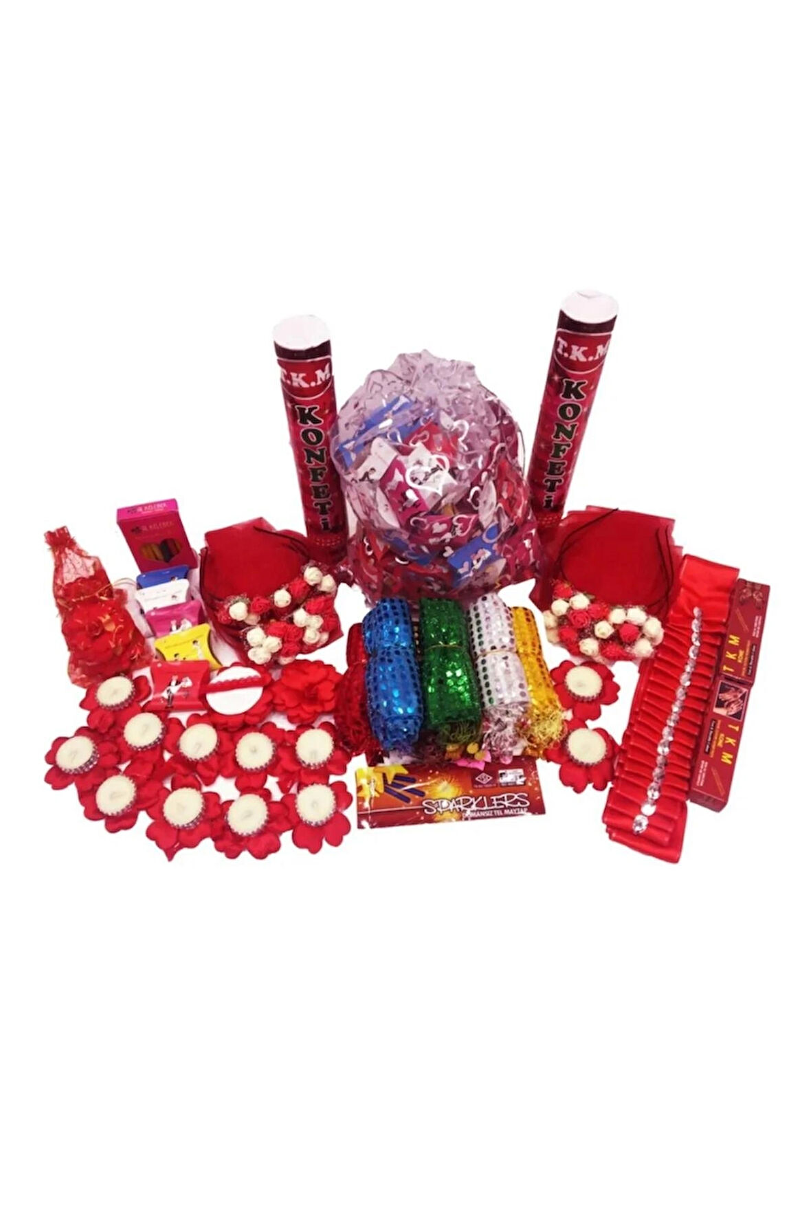 Kına Gecesi Kına Malzemeleri Kına Seti 405 Parça Kına Malzemeleri