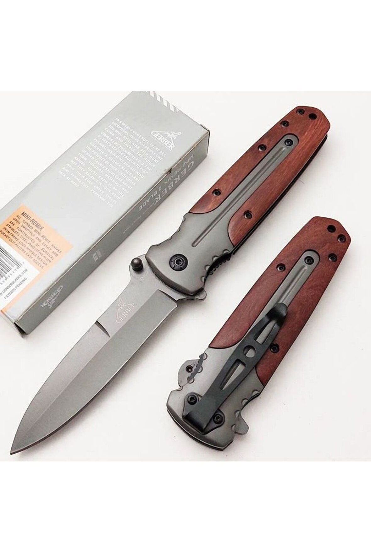 Kişiye Özel Gerber Serisi Kamp Outdoor Çakı Bıak 21 cm - Ahşap Sap