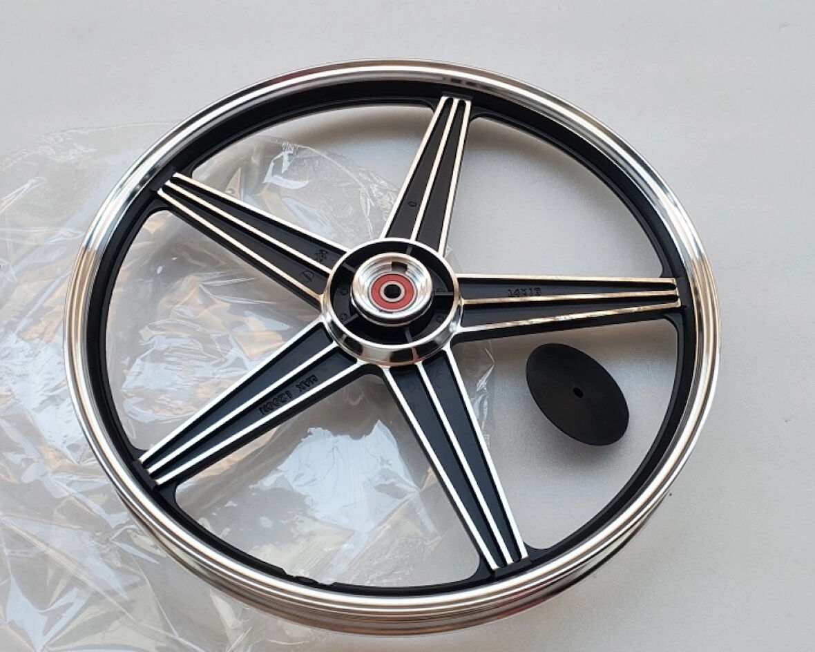 GTEM Cg Agk MG Superboy Ön Jant Siyah Çelik Diskli Fren Uyumlu