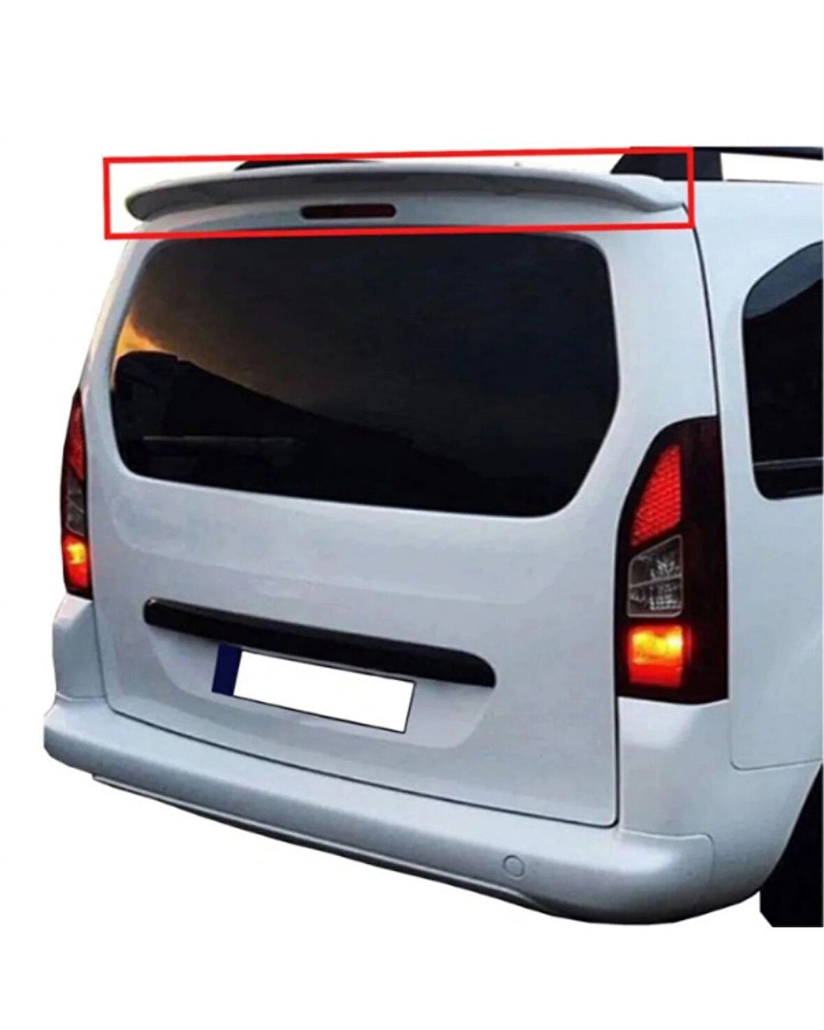 Berlingo 2012-2021 Fiber Spoiler EWP BEYAZ Boyalı