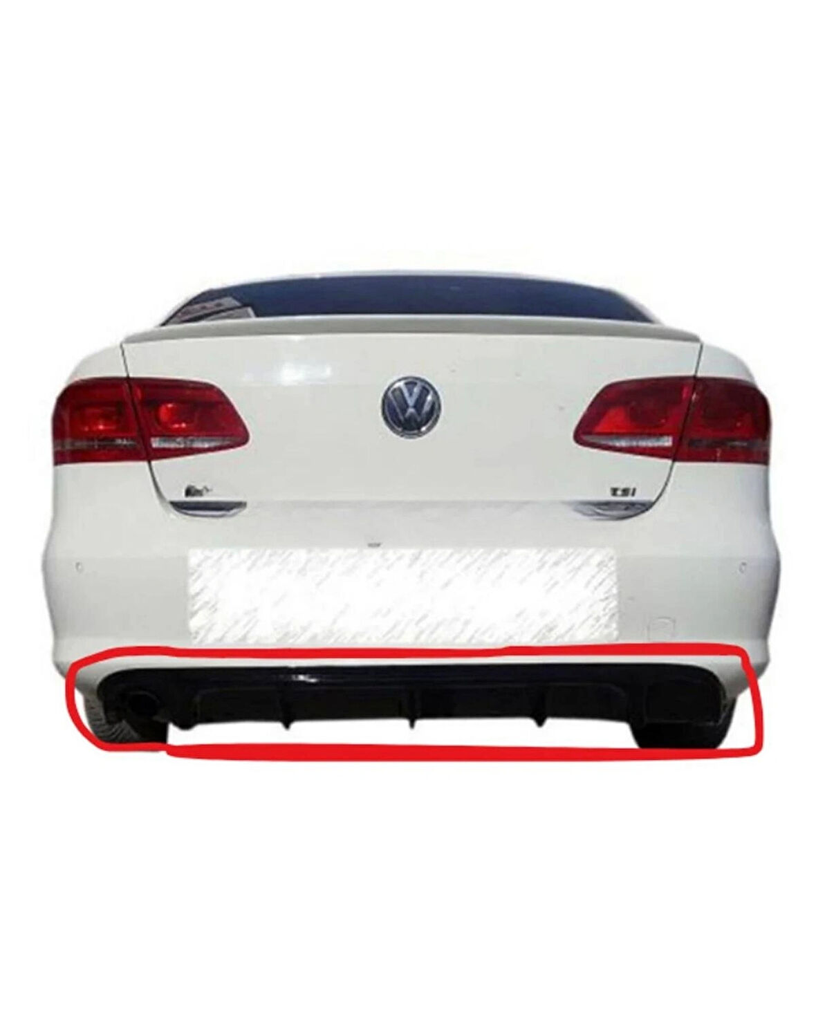 Volkswagen Passat B7 Difüzör (Plastik) (( PARLAK SİYAH ))