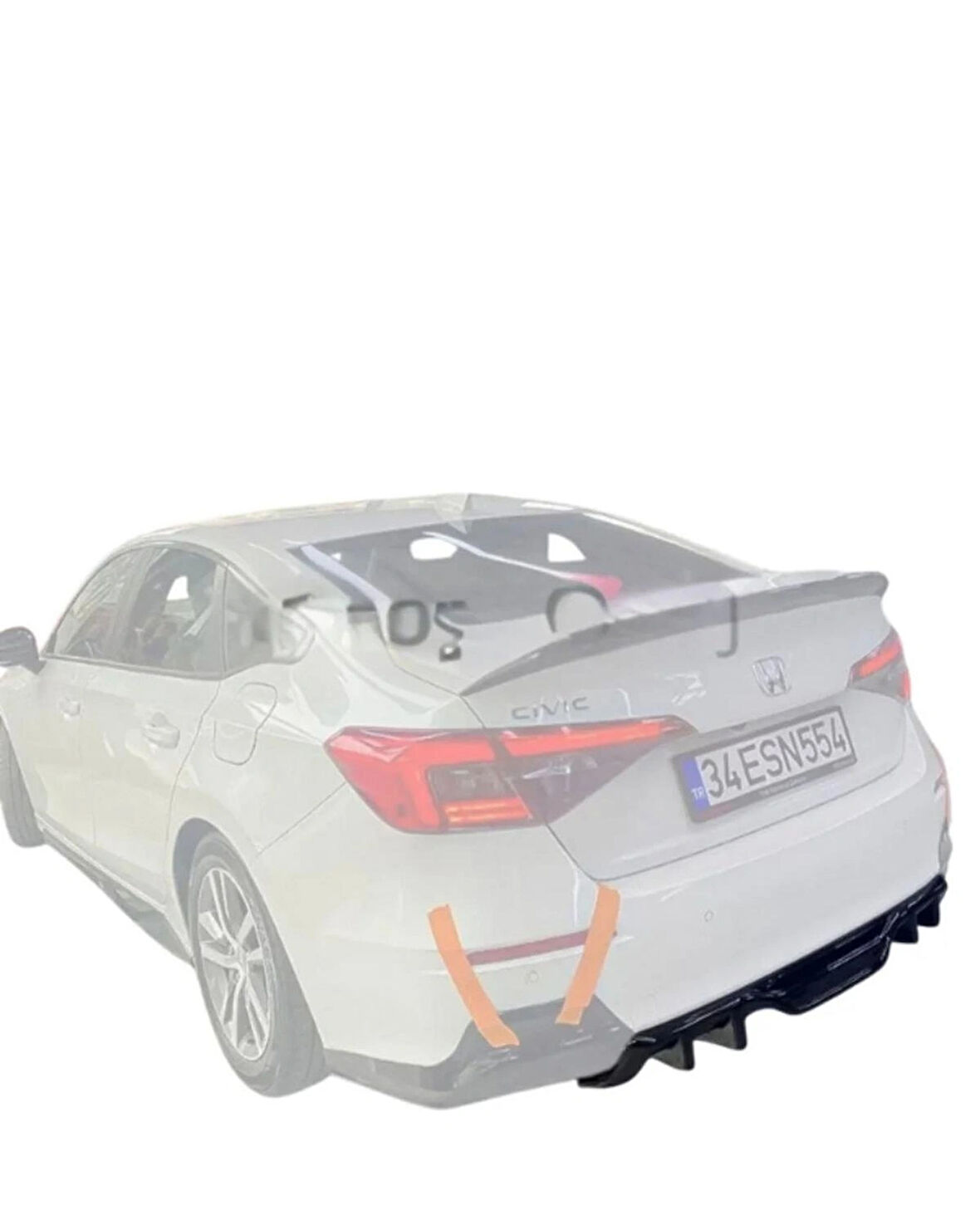 Honda Civic FE1 2022 Difüzör (Plastik)