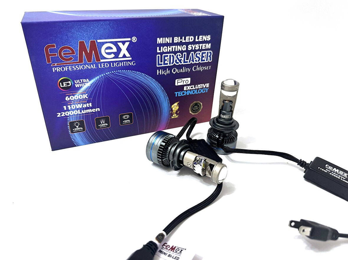 Femex H7 Pro Exclusive Mini Bi-Led Csp Lextar Chip 50 watt