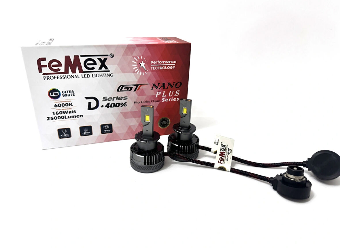 Femex Gt Nano Plus D2S Led Xenon 160W 25.000 Lumen