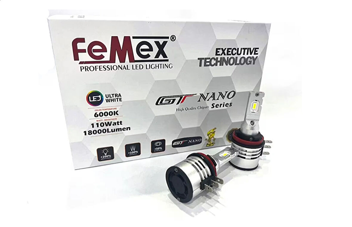 Femex Gt Nano Pro H15 Şimşek Etkili Led Xenon 110W 18.000 Lumen