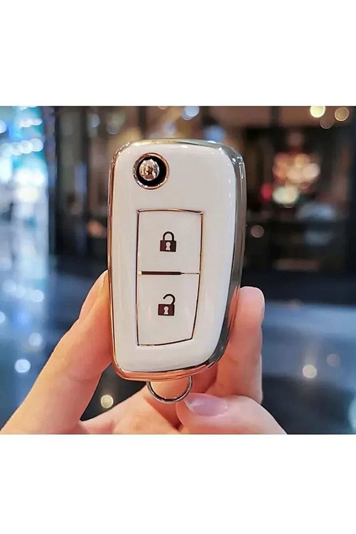 Nissan Jurke Micra Qashqai Pulsar X-trail Lüks Anahtar Koruma Kılıfı 2 Tuşlu Model 2.resime Bakınız