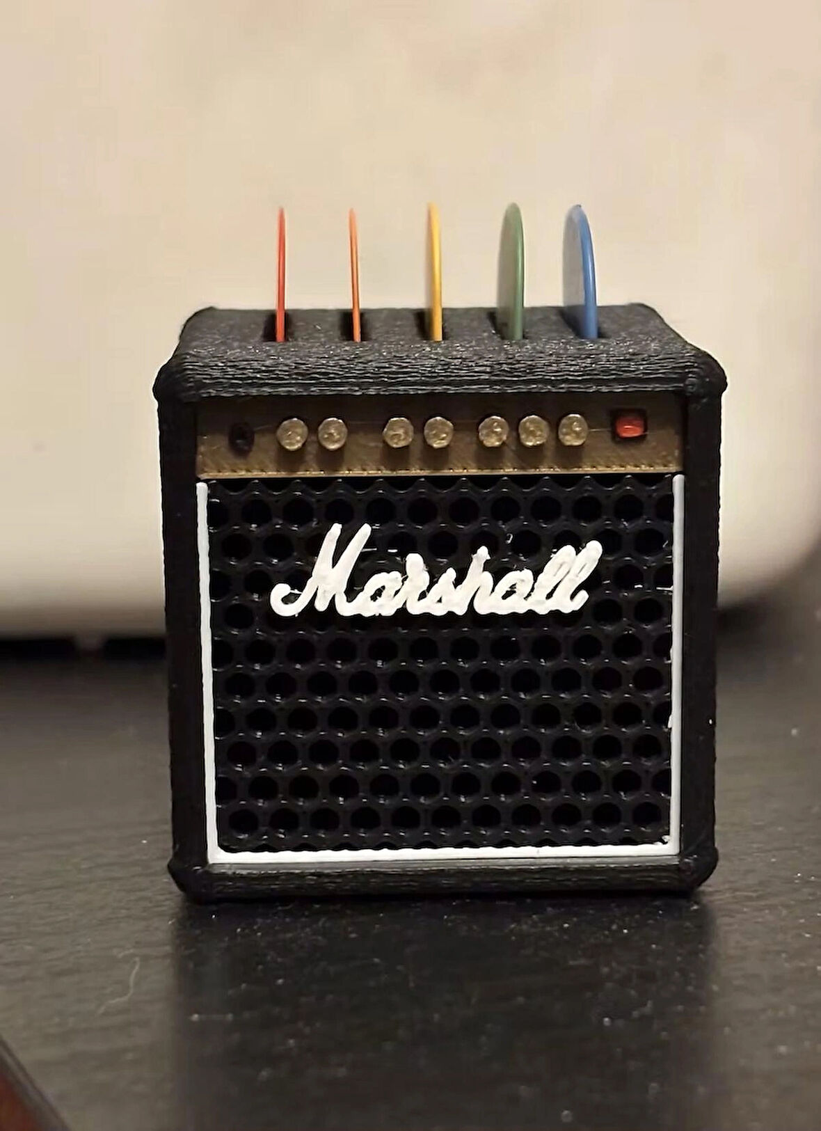 Gitar Amfi Tasarım Pena Düzenleyici Kutusu Penalık Dekoratif Aksesuar