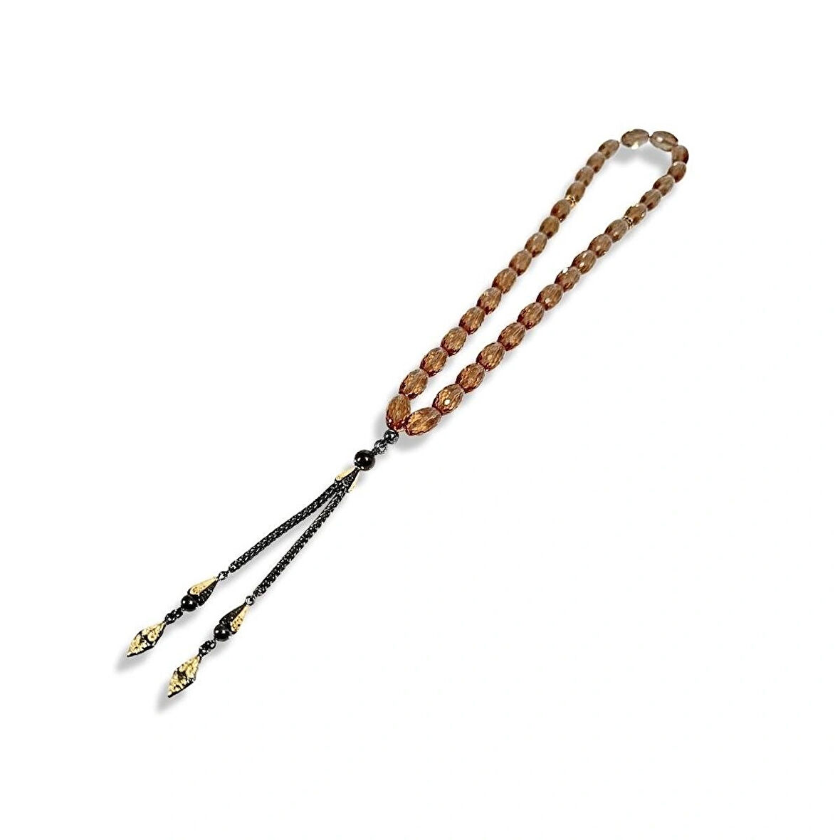 Büyük Fasetli Zultanit Taşı Gümüş Tespih