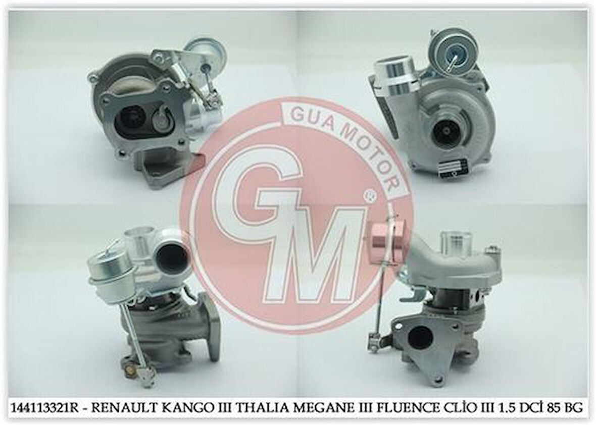 Gua 40611 Turbo Sarj Clio Symbol Thalia Clio III Fluence Kangoo II Megane III Micra Note 1.5DCI 85Hp 144113321R