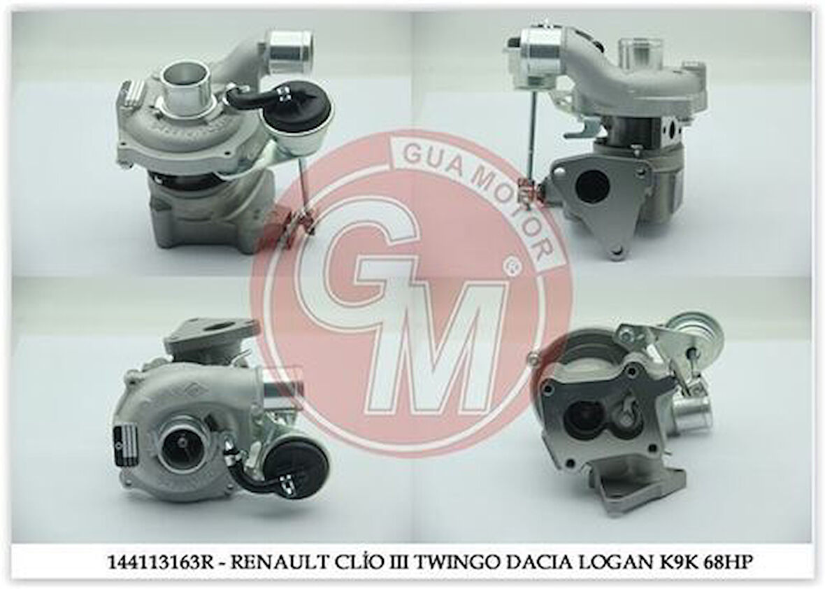 Gua 40650 Turbo Sarj Clio III 1.5DCI Br0G K9K768 Kangoo 1.5DCI Fc1E K9K714 Logan 1.5DCI Bs0K K 144113163R