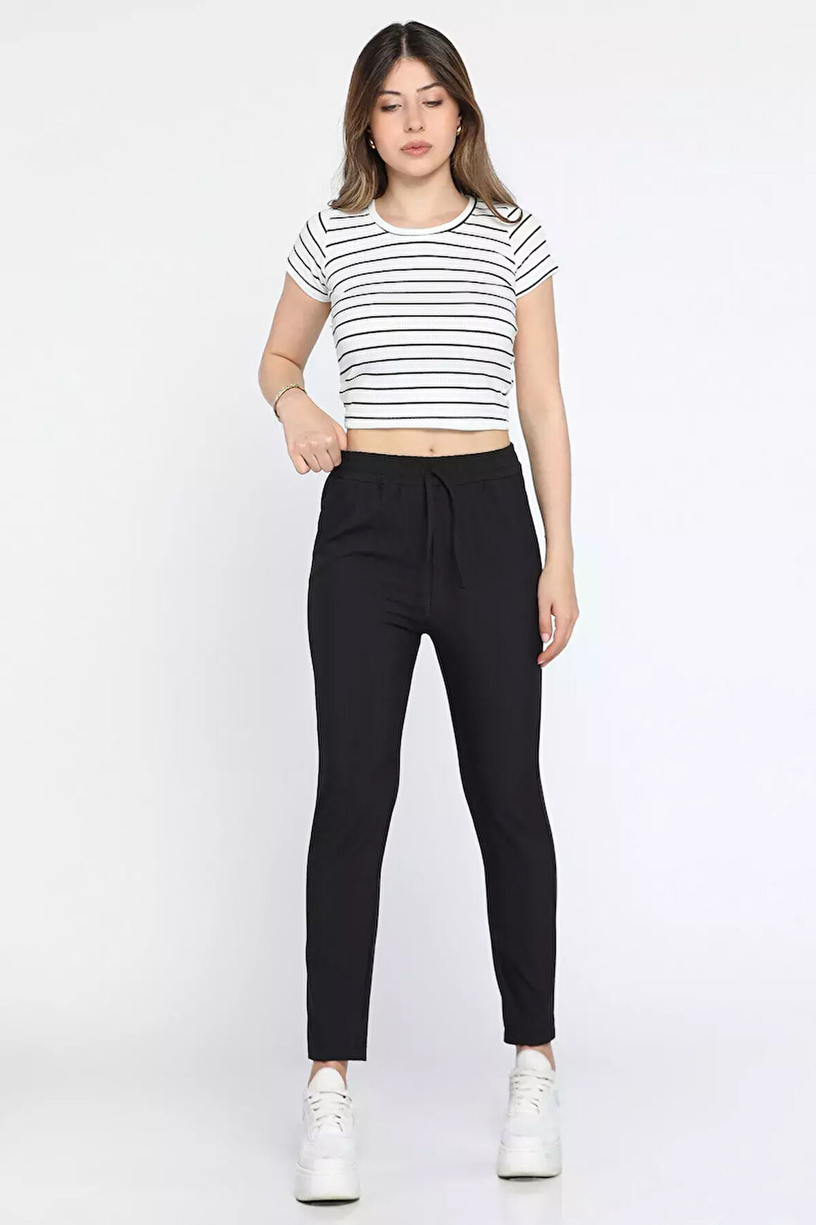 Beli İpli Kadın Pantolon