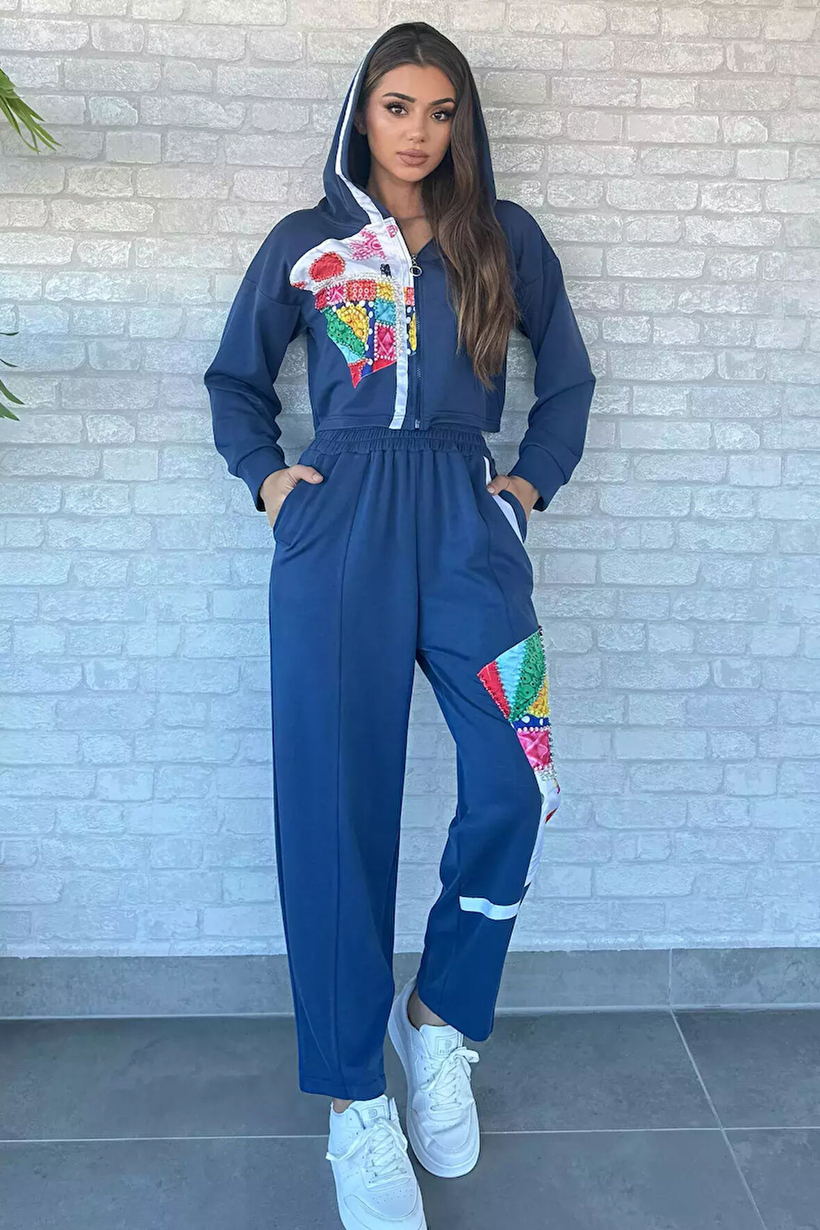 Dijital Baskılı Sweat Pantolon Eşofman Takımı
