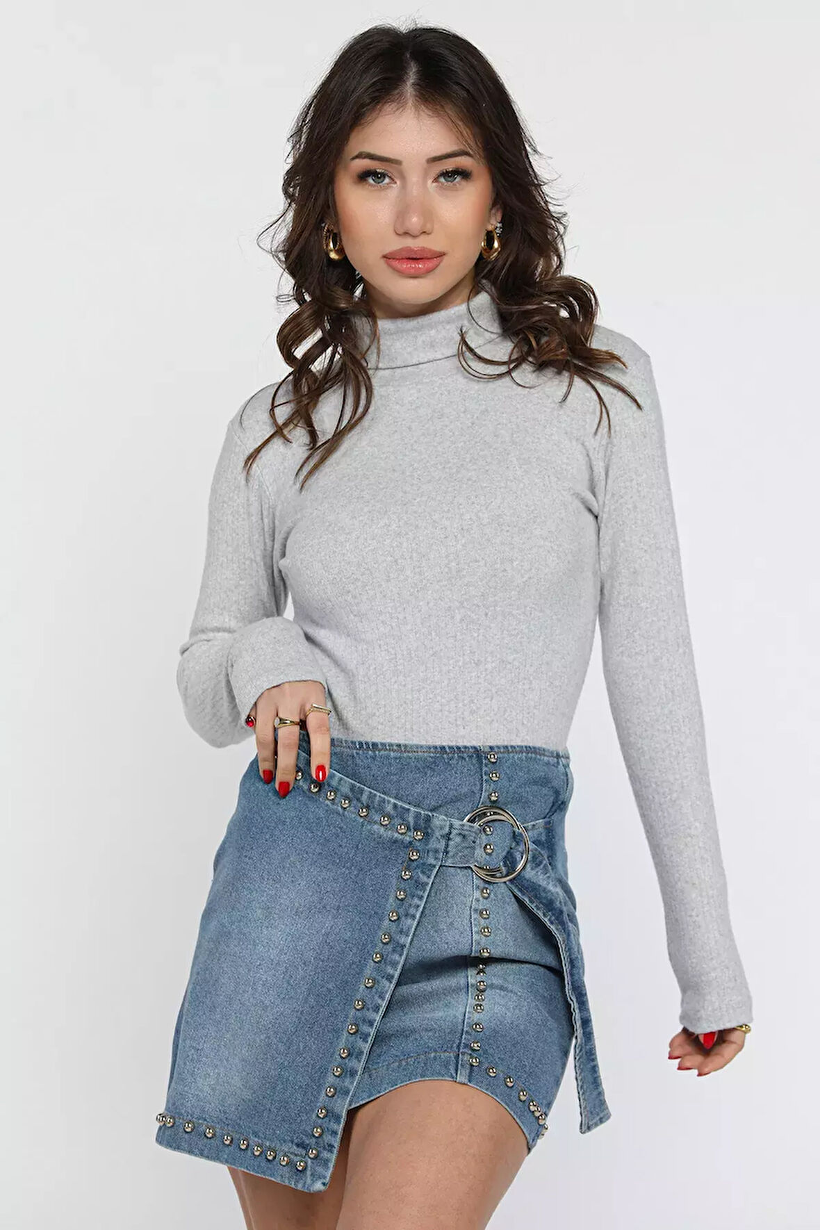 Balıkçı Yaka Fitilli Body Bluz
