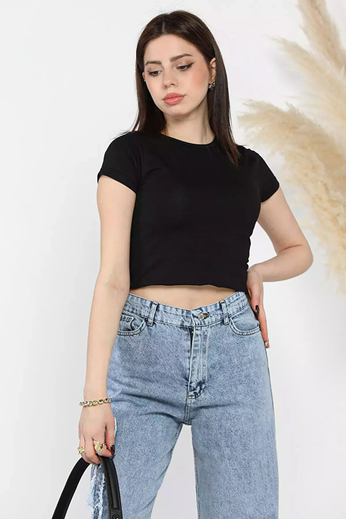 Kadın Bisiklet Yaka T-shirt